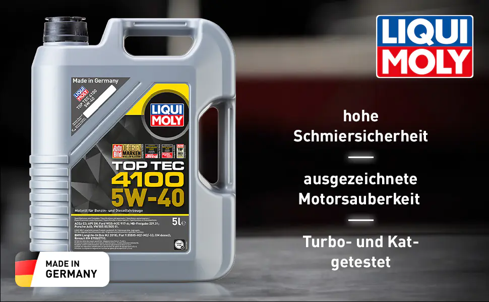 Liqui Moly Motoröl Top Tec 4100 SAE 5W-40 5 L
