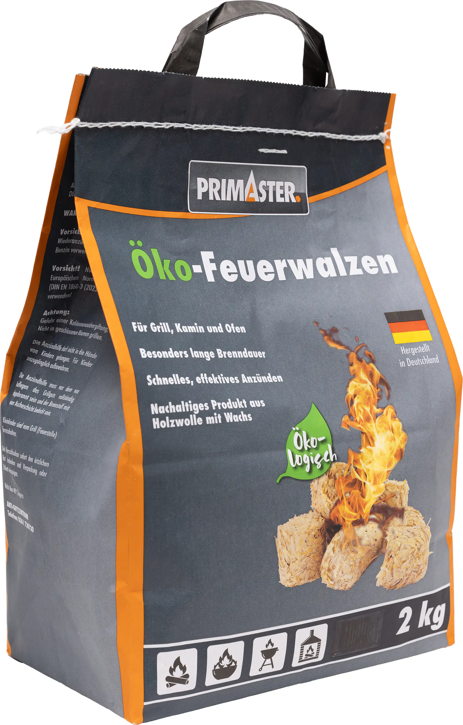 Primaster Kamin-/Grillanzünder Feuerwalze 2 kg