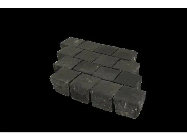 Pflasterstein Basalt 10x10x8cm, anthrazit gestrahlt 