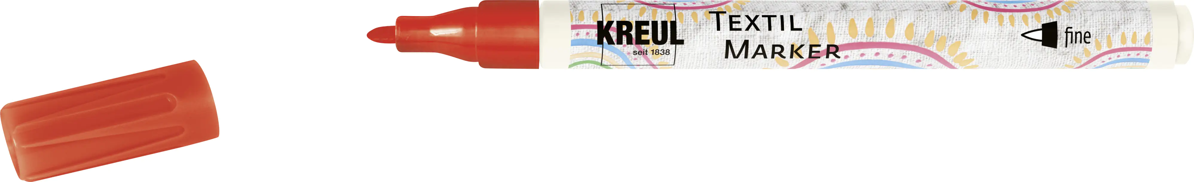 Kreul Javana texi mäx Sunny Stoffmalfarbe fine für helle Stoffe fine rot