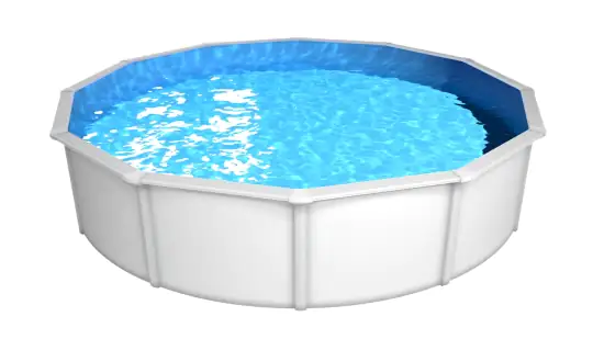 Steinbach Stahlwandpool Set Nuovo de Luxe II Ø 5,5 x 1,2 m, weiß