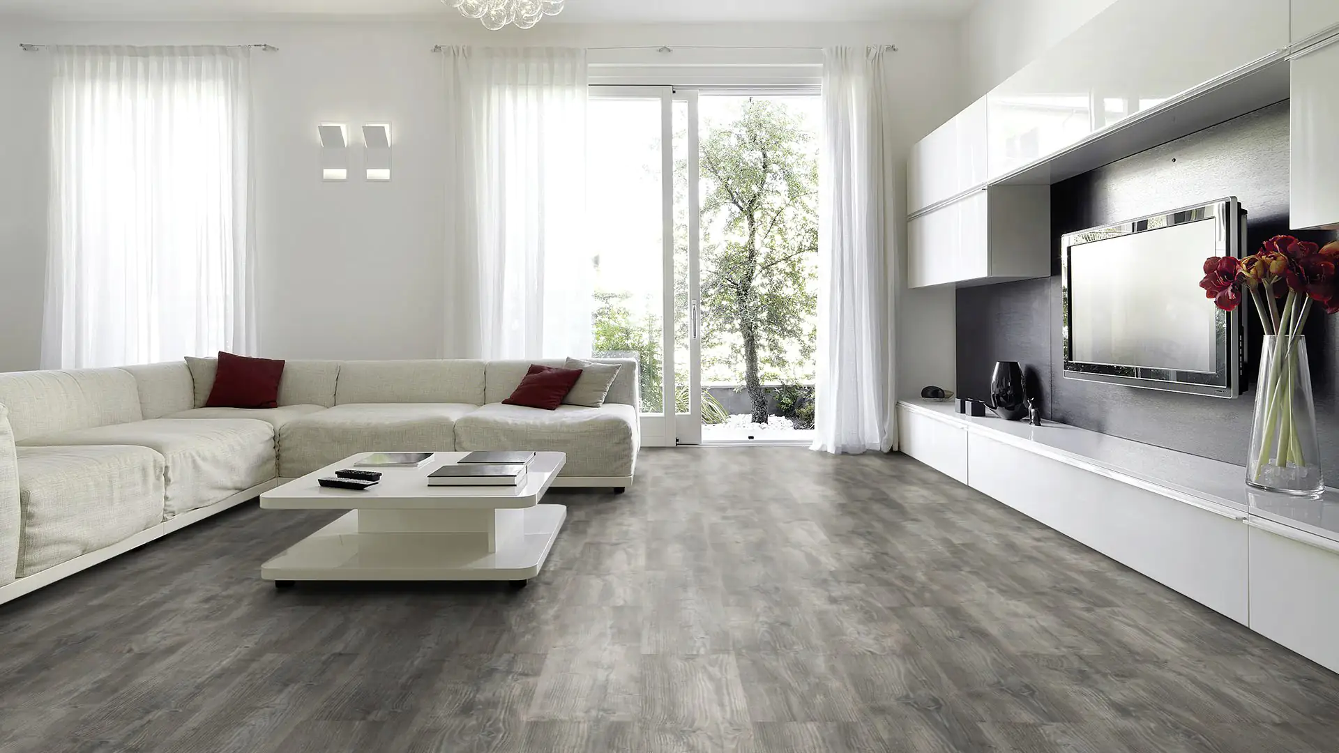 Classen Laminat 7 mm 4V 128,6 x 19,4 cm 7 mm Kiefer grau