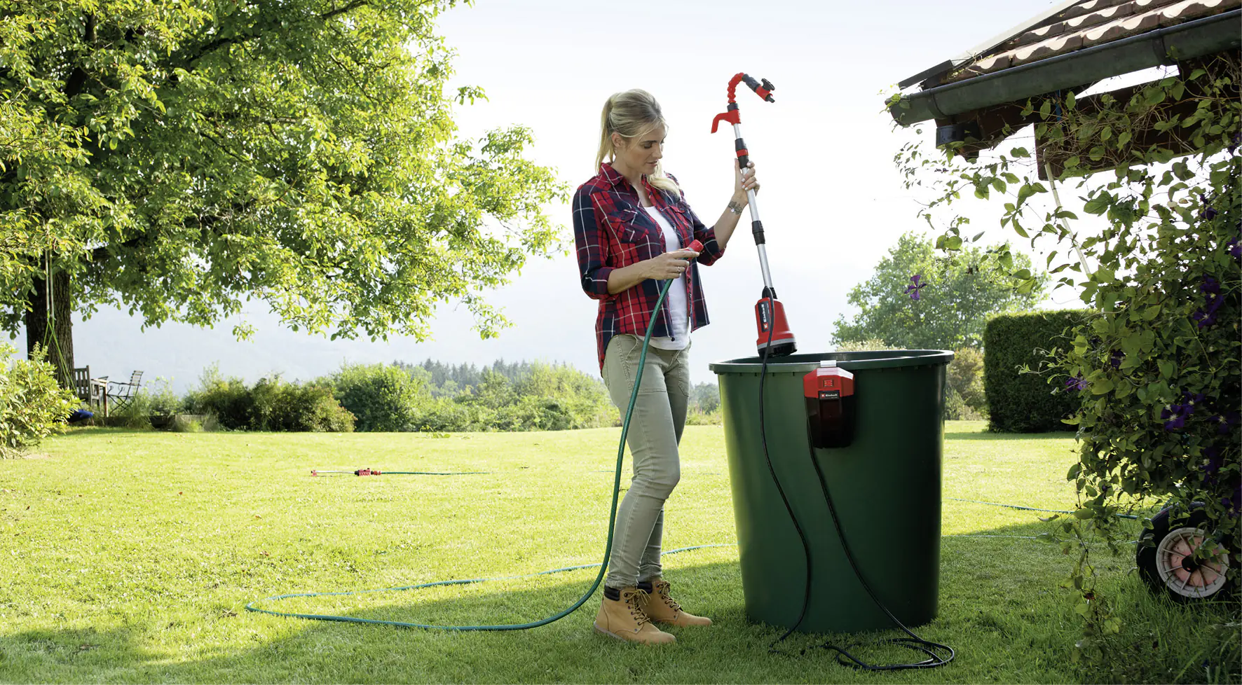 Einhell Akku Klarwasserpumpe GE-PP 18 RB Li-Solo 3000 l/h