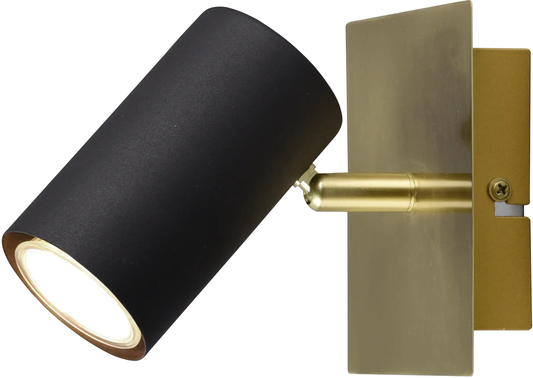 Trio Leuchten 1er Spot Marley schwarz-matt-messing 12 cm GU10 35 W