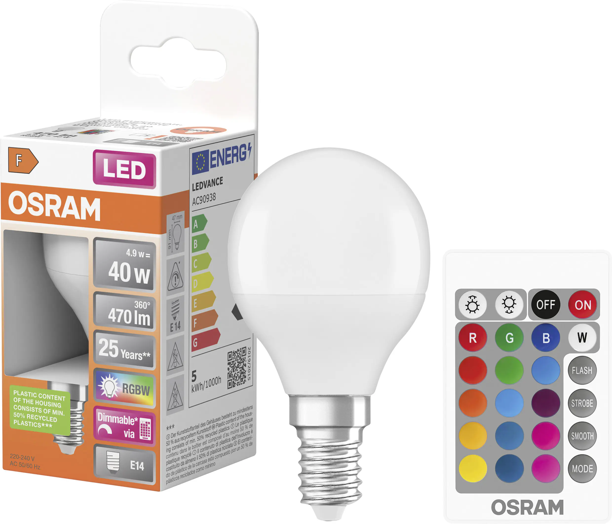 Osram LED Leuchtmittel Star Classic T E14 5,5W warmweiß dimmbar weiß matt