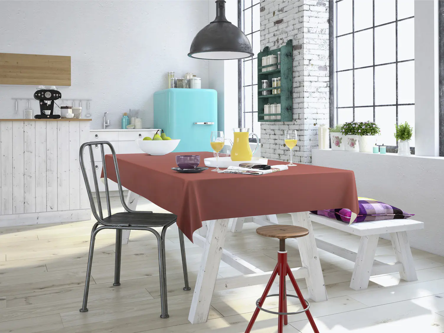 d-c-fix Tischdecke Mineral Red 110 x 140 cm