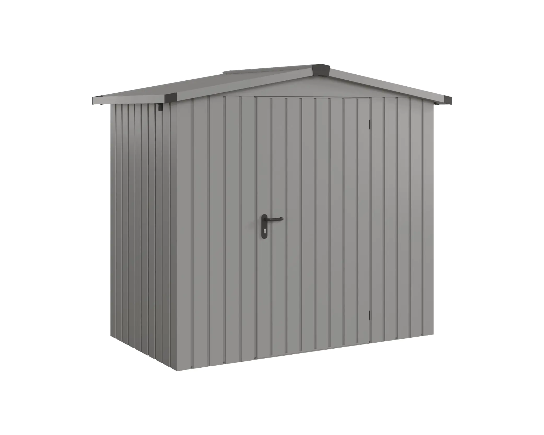 EcoStar Metallgerätehaus Euroline ESD3 graualuminium 214 x 118 cm 1-flg.