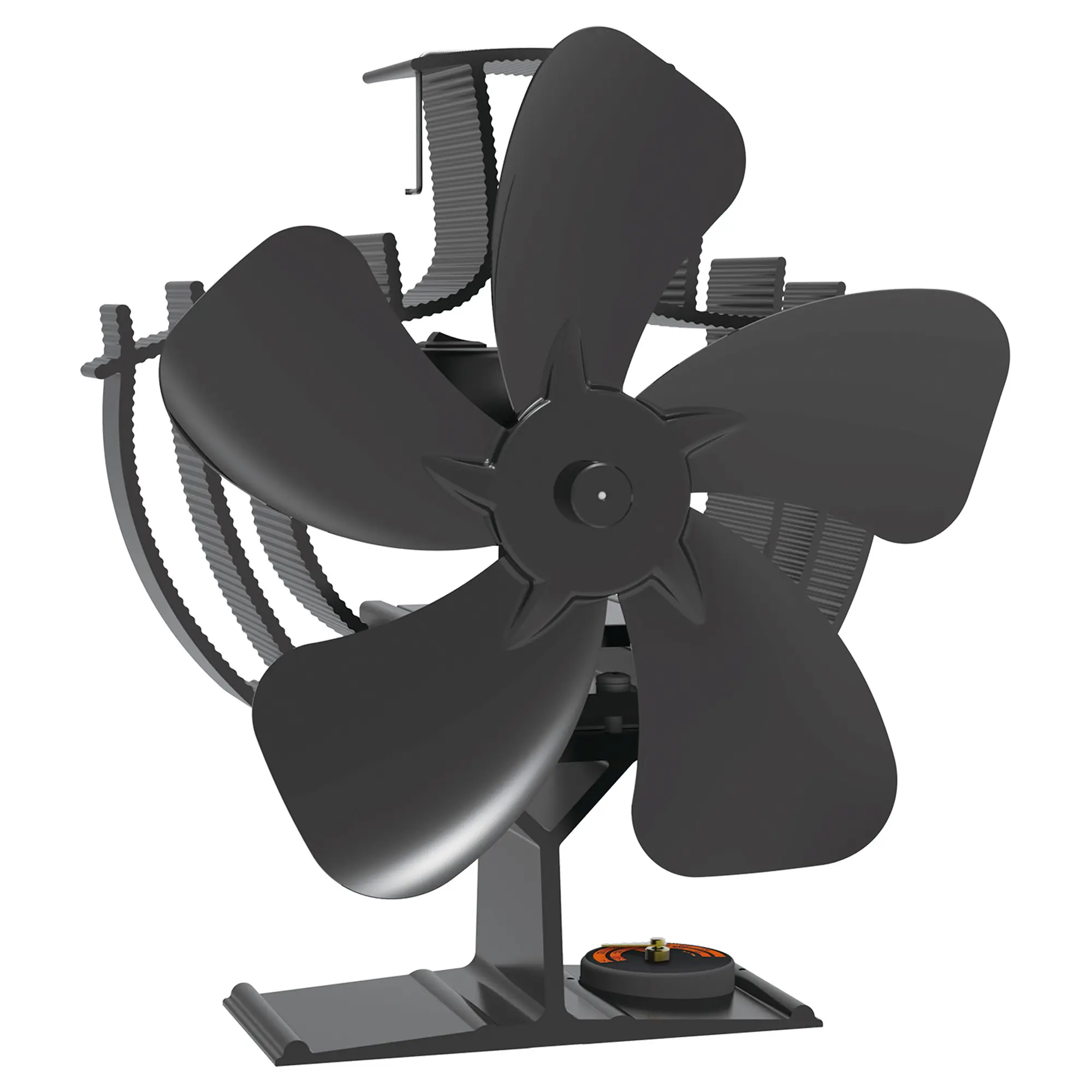 Primaster Ofenventilator stromlos 22,8 x 20 cm schwarz