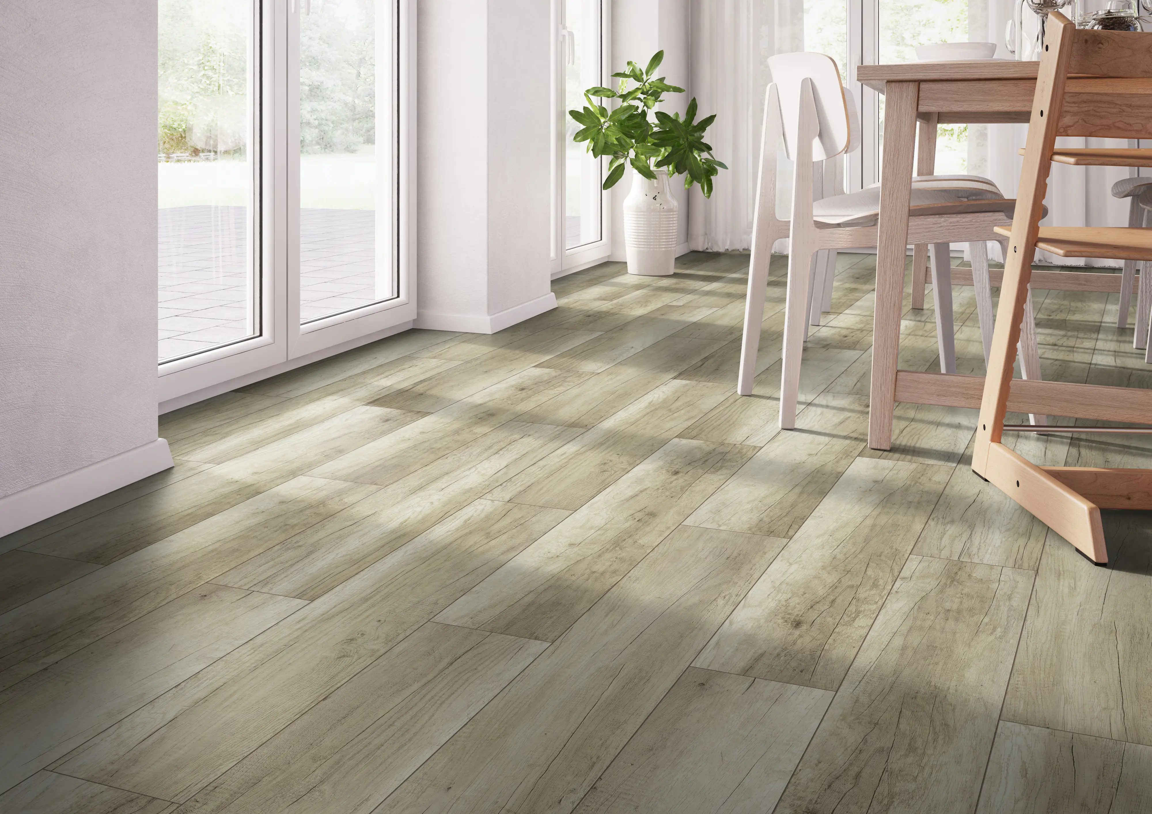 Classen Laminat Megaloc Aquaprotect 128,5 x 19,2 cm 8 mm Oak brown