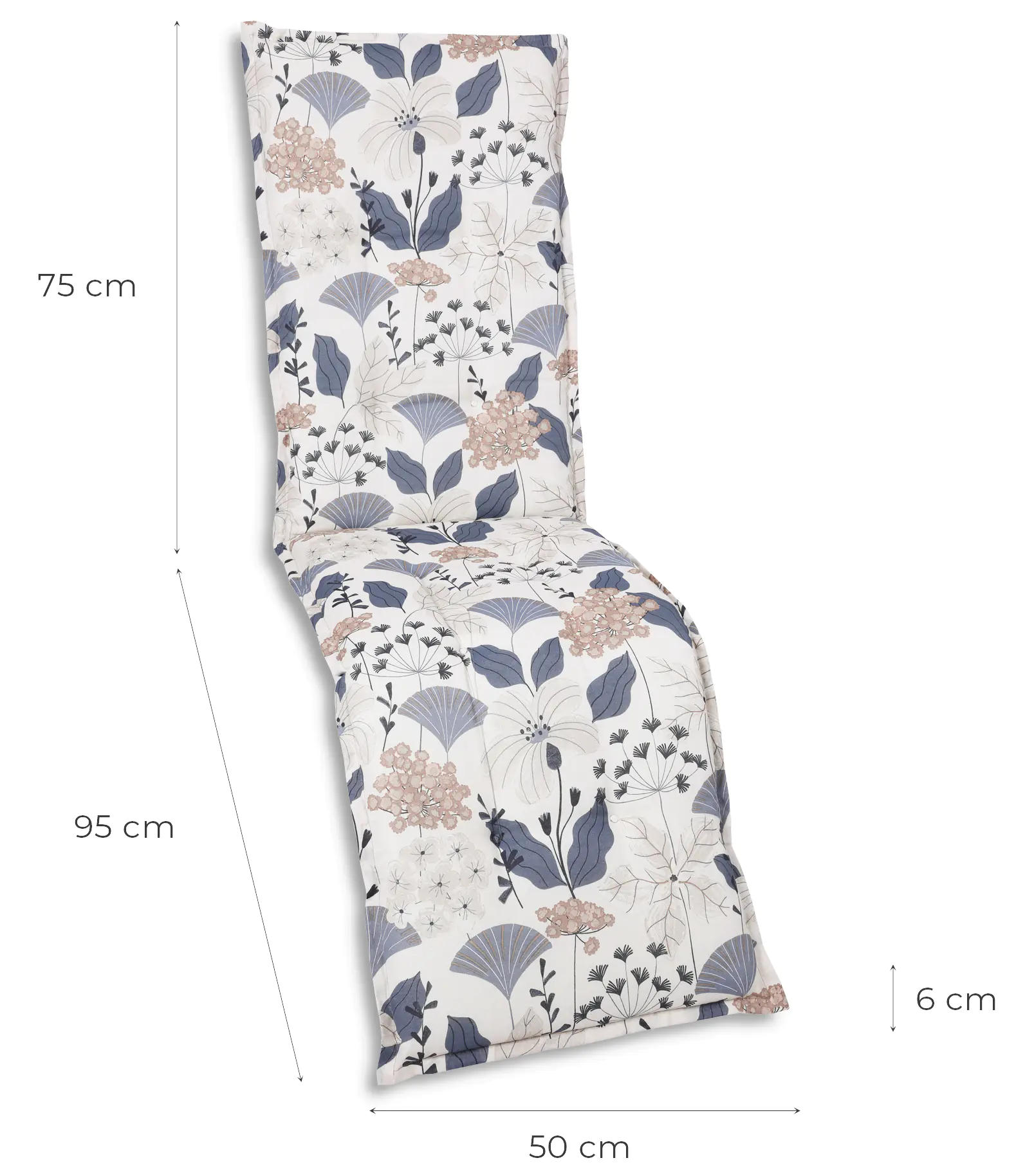 GO-DE Relax-Auflage 170 x 50 x 6 cm beige