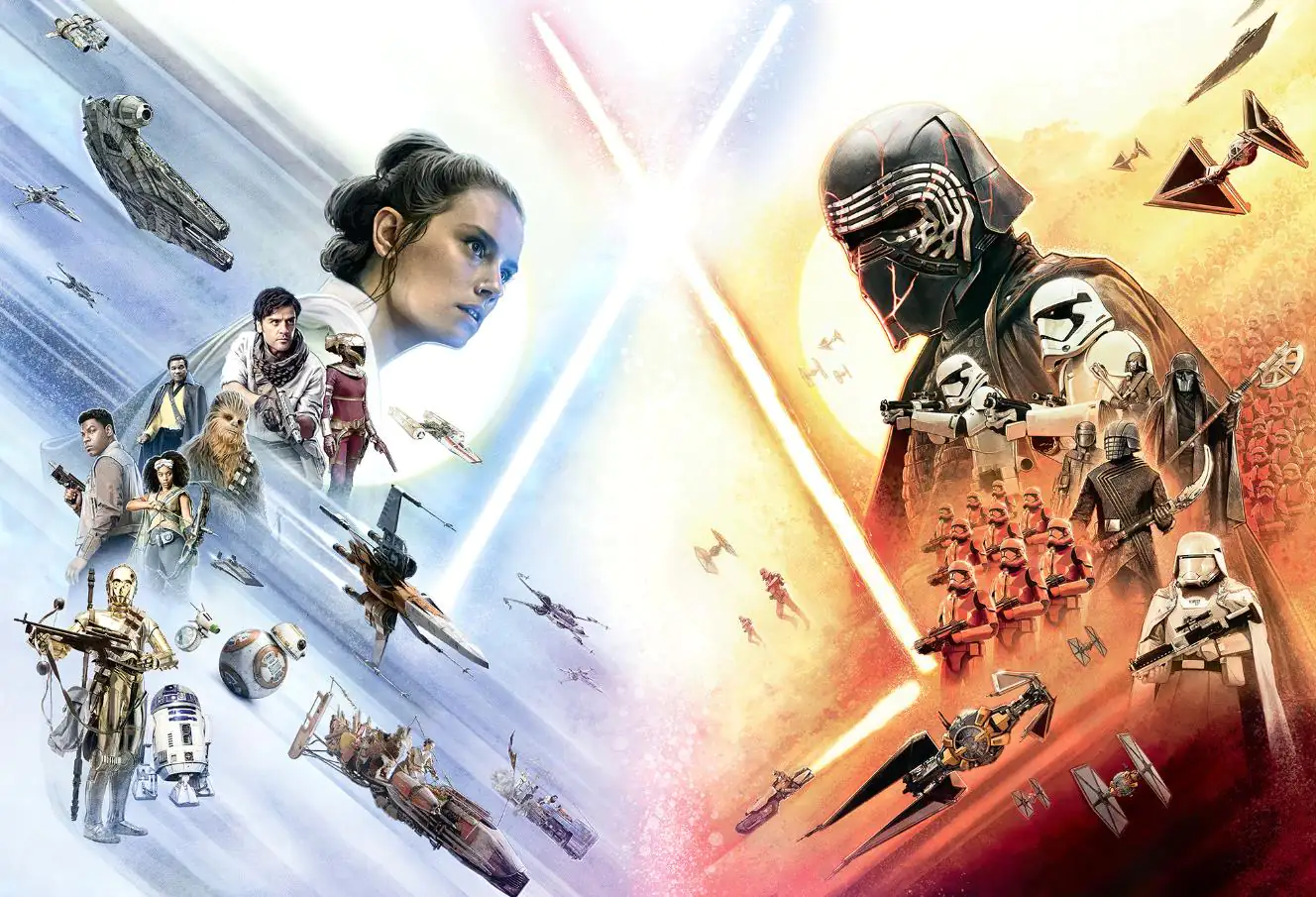 Komar Fototapete STAR Wars EP9 Rey vs. Kylo Ren 368 x 254 cm 