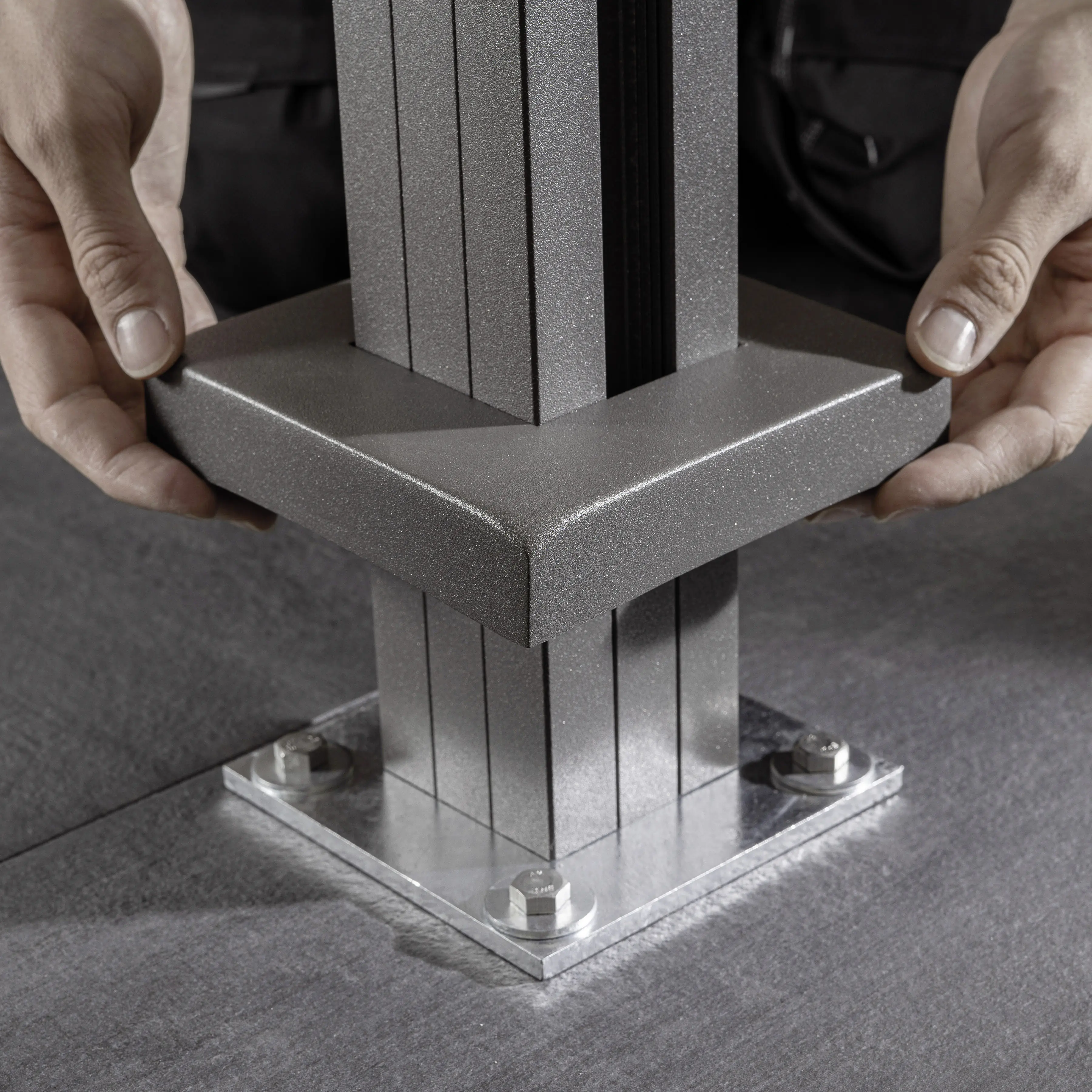 Ambiente Glaszaun Erweiterungsset Klarglas 187 x 124,2 cm grau