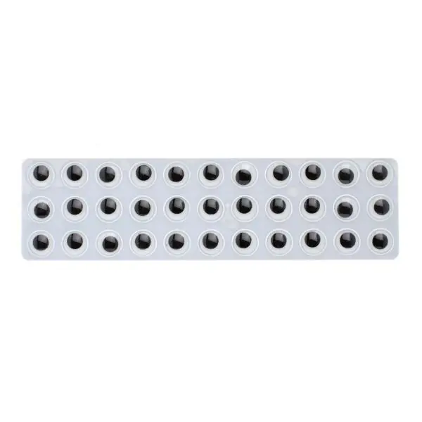 Glorex Wackelaugen rund 7 mm, 52 Stück