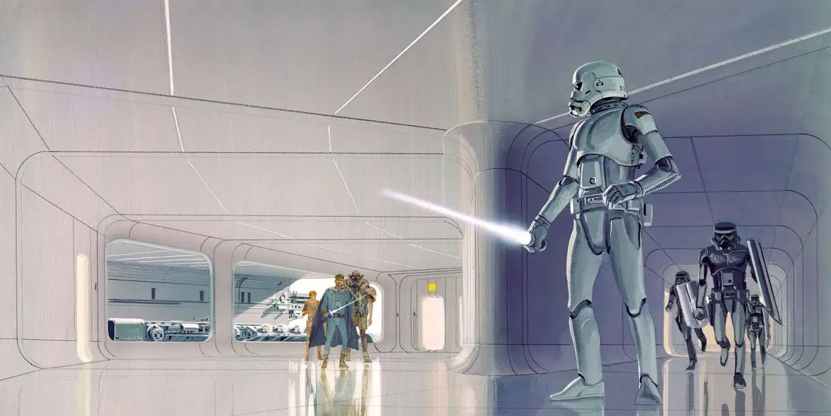 Komar Vlies Fototapete Star Wars Classic Vorsicht Stormtrooper 500 x 250 cm 