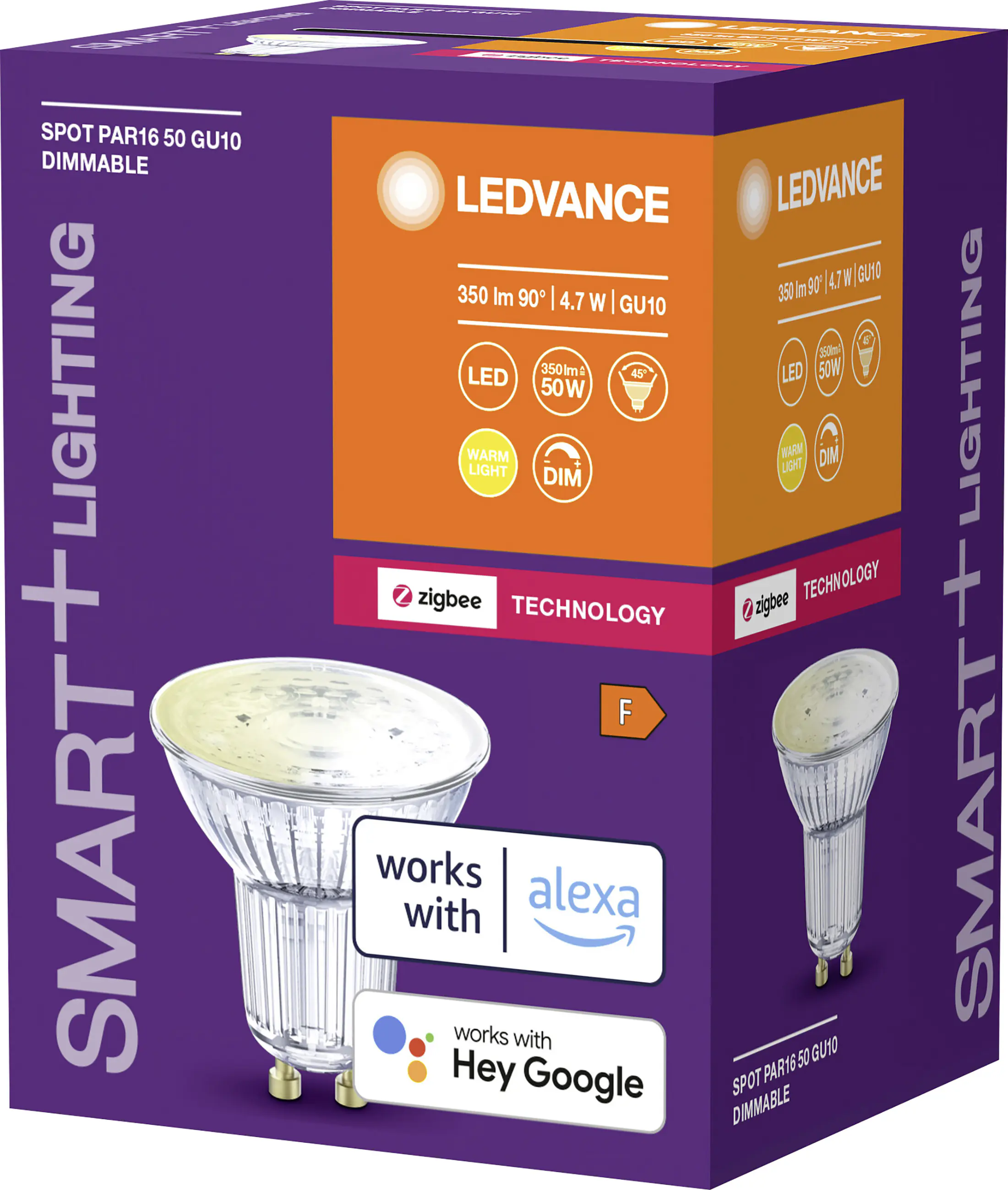 Ledvance LED Leuchtmittel Smart ZB PAR16 GU10 4,7 W warmweiß dimmbar