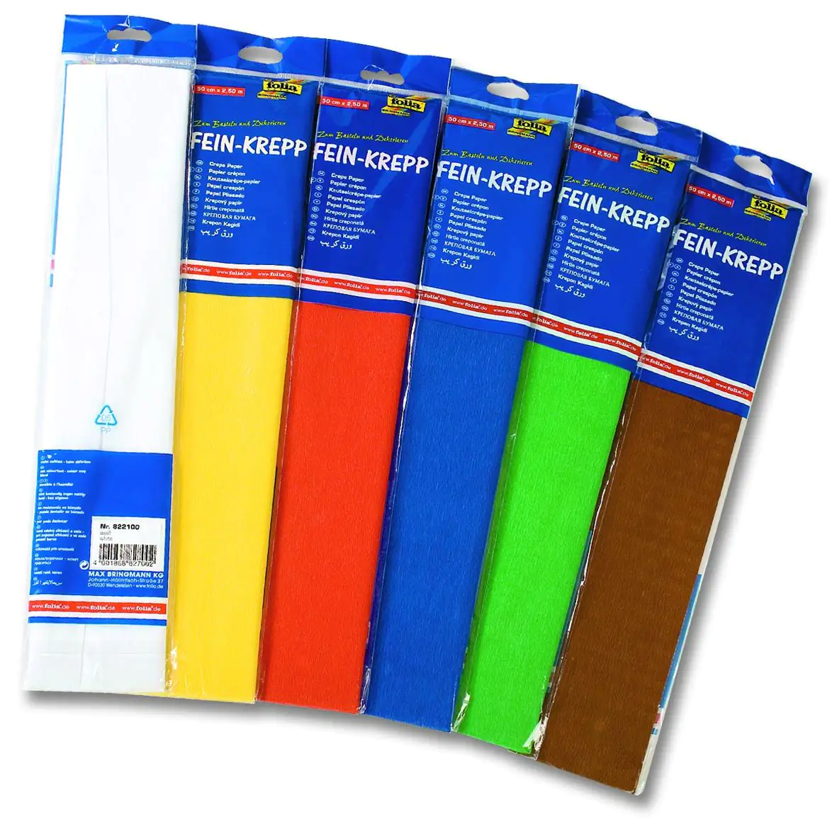 Glorex Krepp-Papier 32 g/m² silber