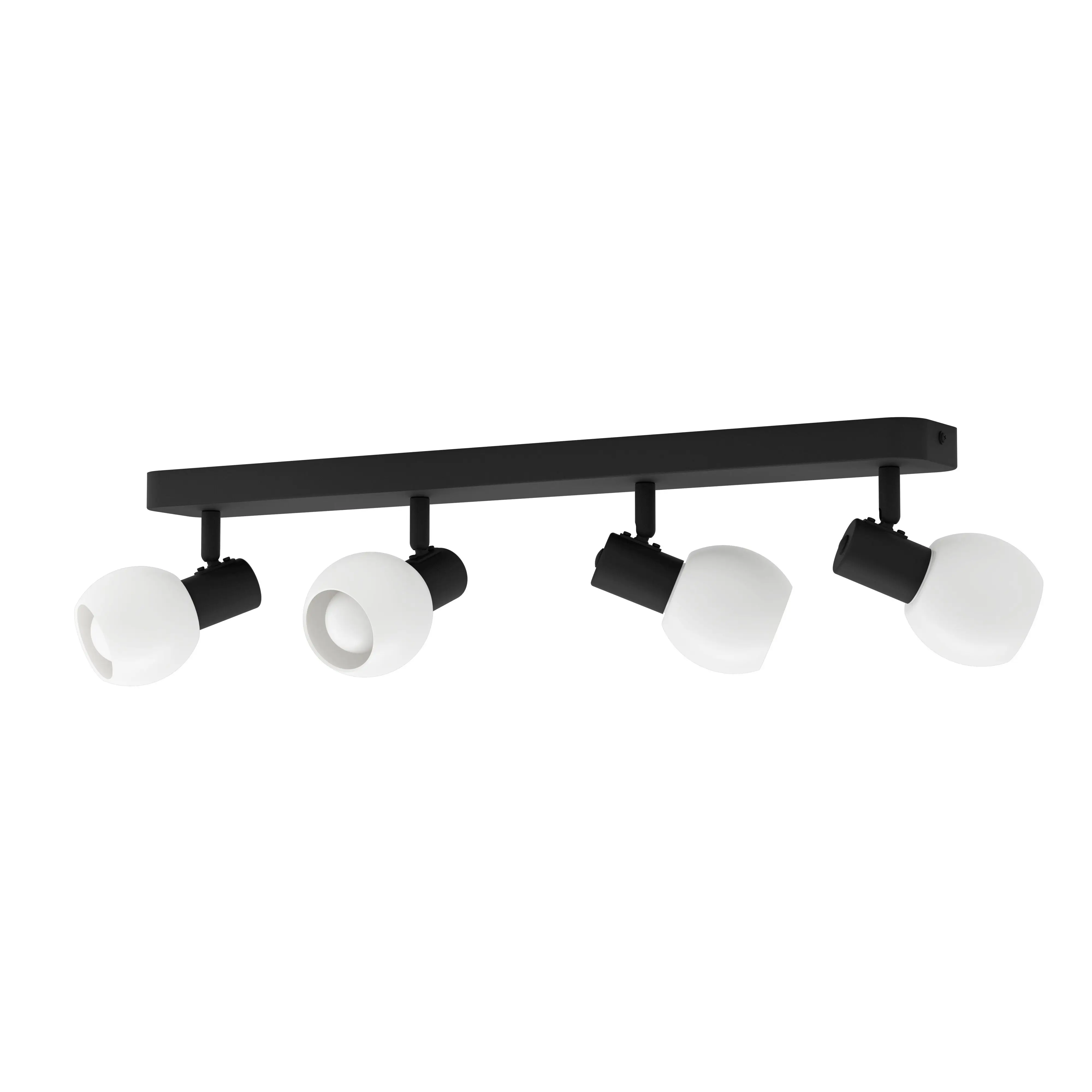Eglo Deckenstrahler Balken Castellazo schwarz/opal 4er E14