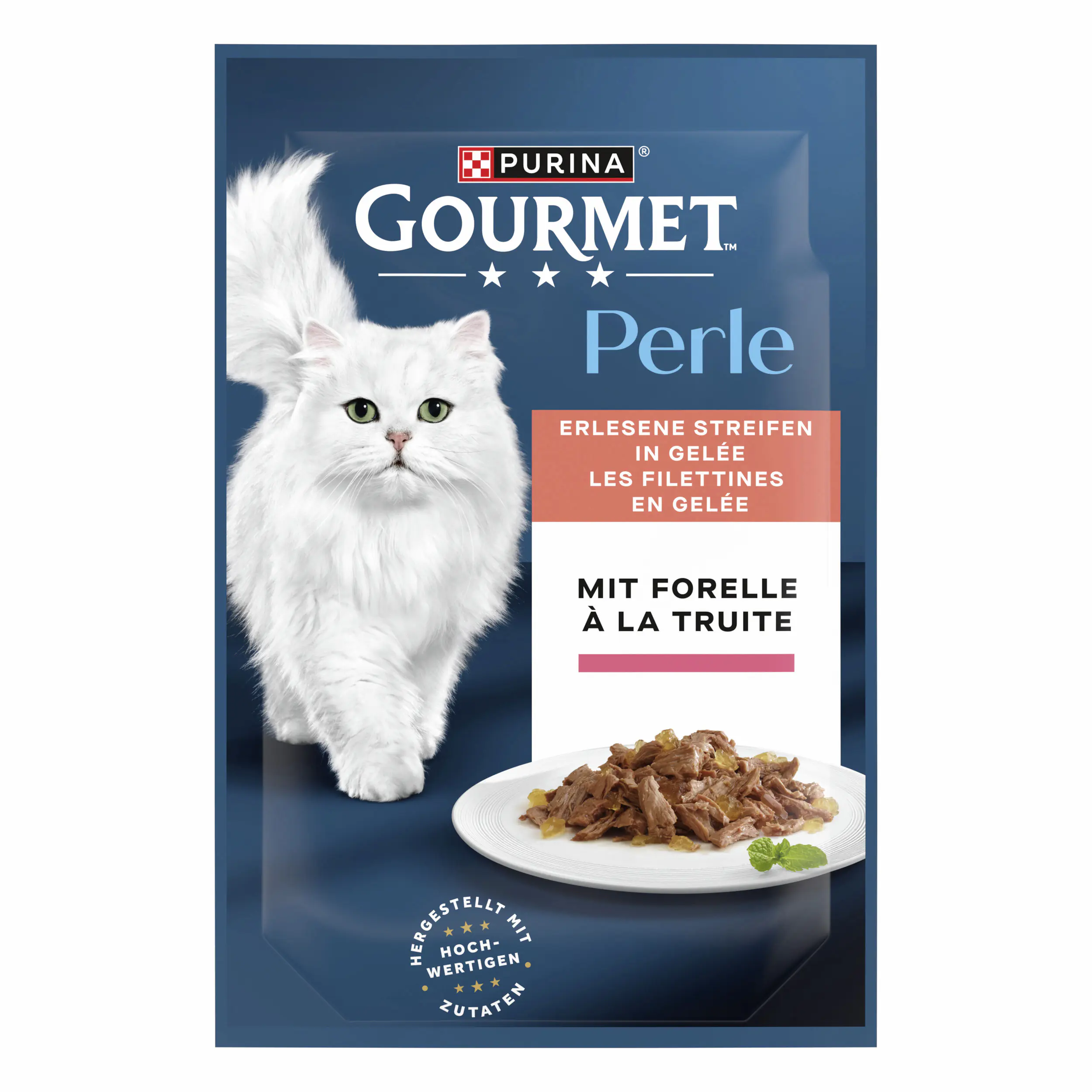 Gourmet Perle Katzennassfutter Adult 85 g Forelle