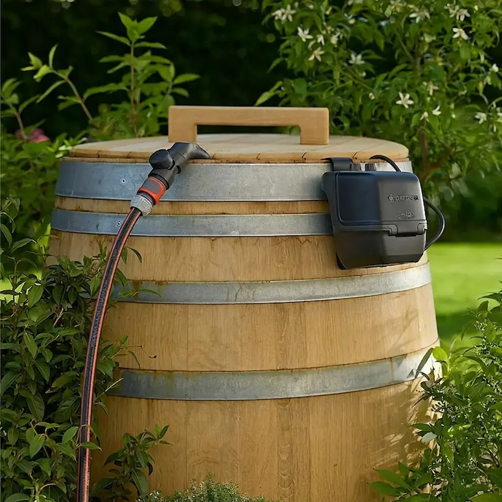 Gardena Akku-Regenfasspumpe 2600 Comfort Ready-To-Use Set 2600 l/h 18 V