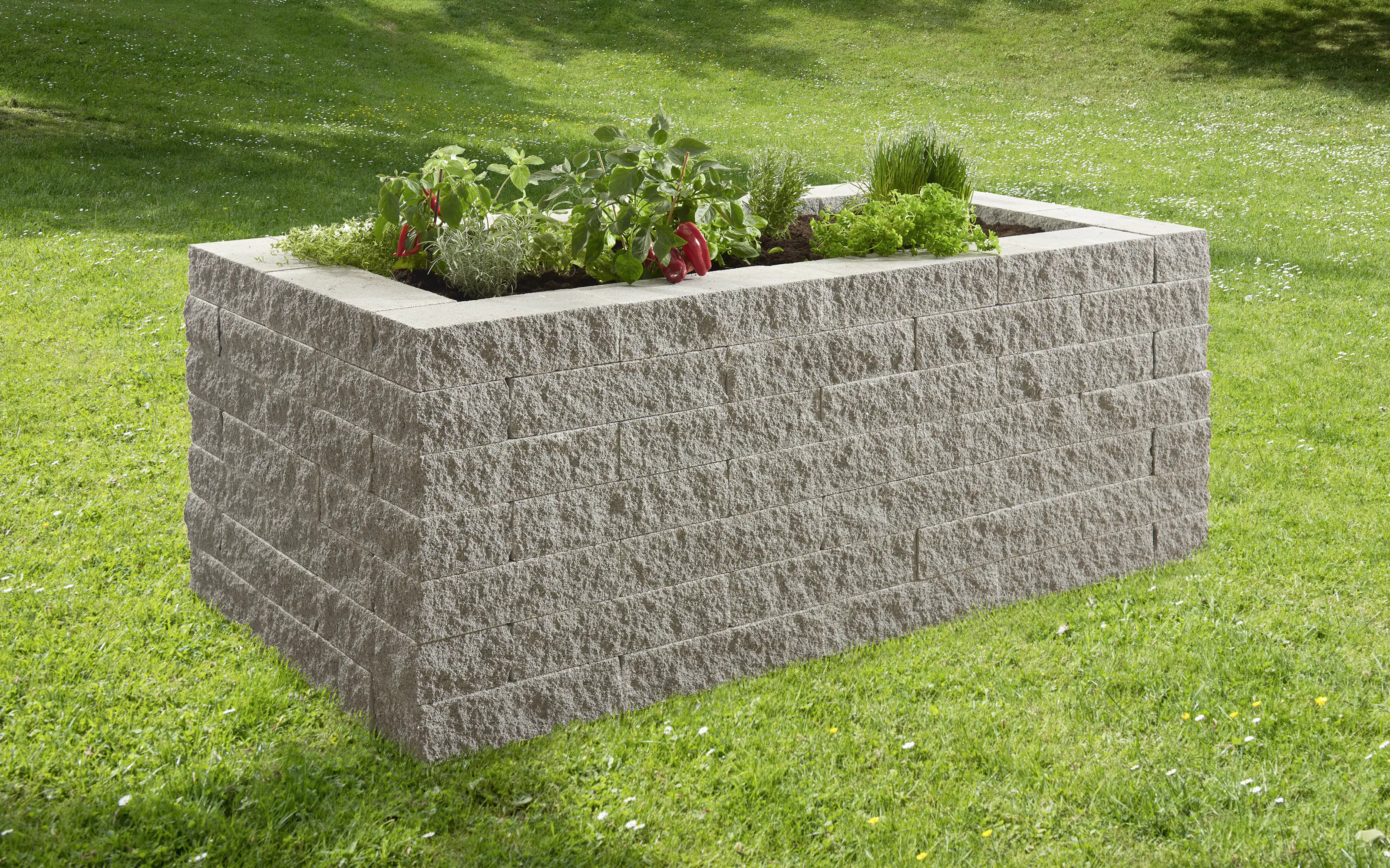 Kann Hochbeet-Set Montania 170 x 90 x 70 cm silbergrau