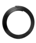 FireFix Mauerrosette Ø 120-135 mm verstellbar, schwarz