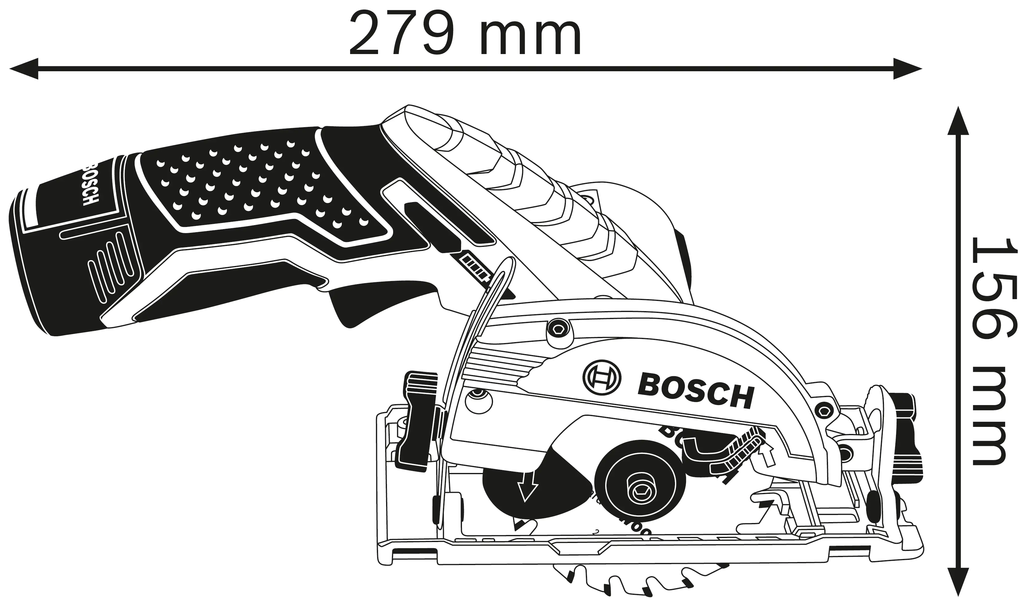 Bosch Professional Akku-Kreissäge GKS 12V-26 Solo