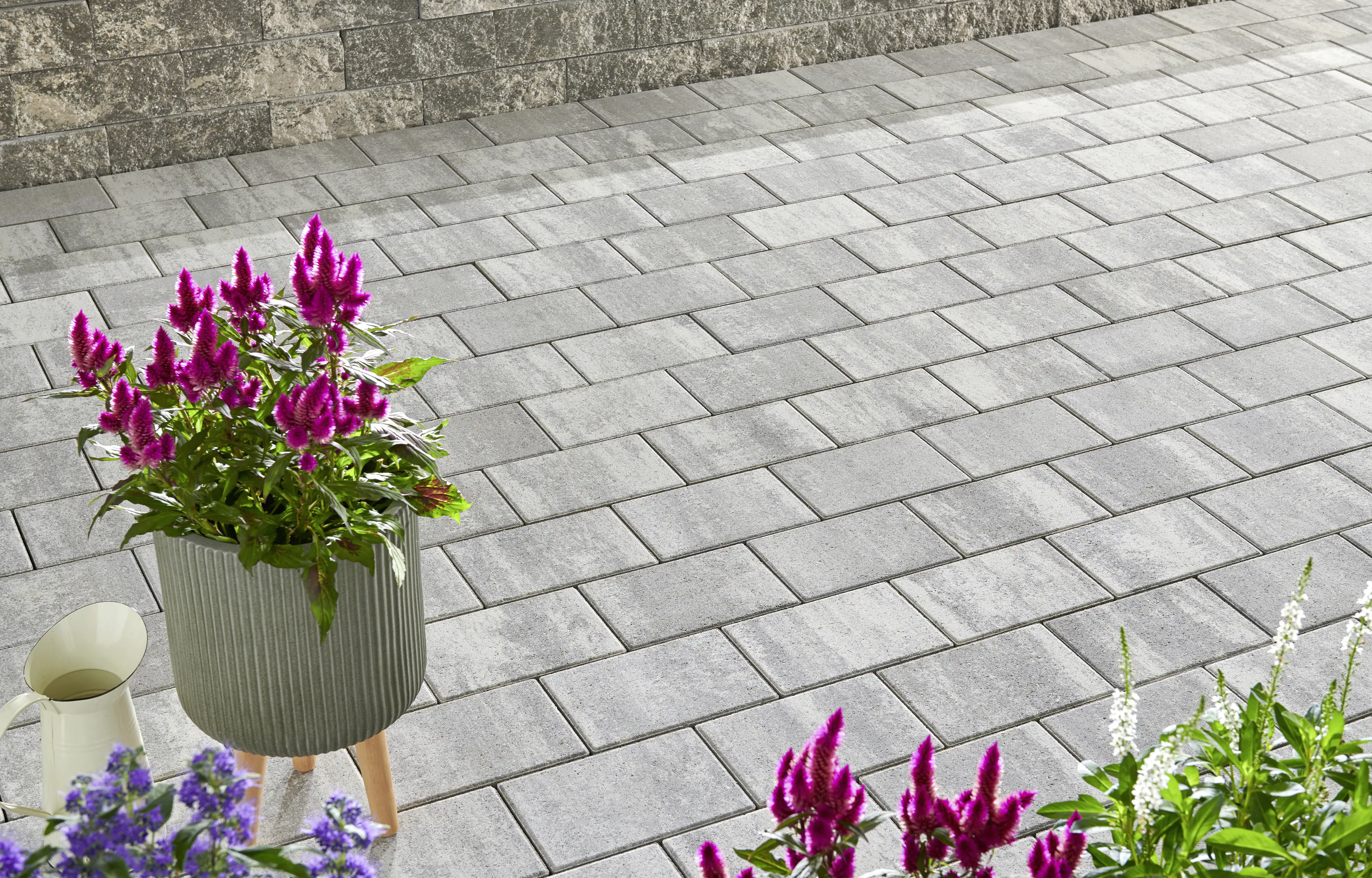 Primaster Pflaster San Marino 24 x 16 x 8 cm grau-alpin