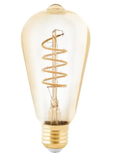 Eglo LED Deko Leuchtmittel Edison ST64 E27 4W amber 2000K