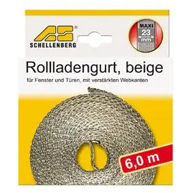 Schellenberg Rollladengurt beige Breite 23 mm - Länge 6 m