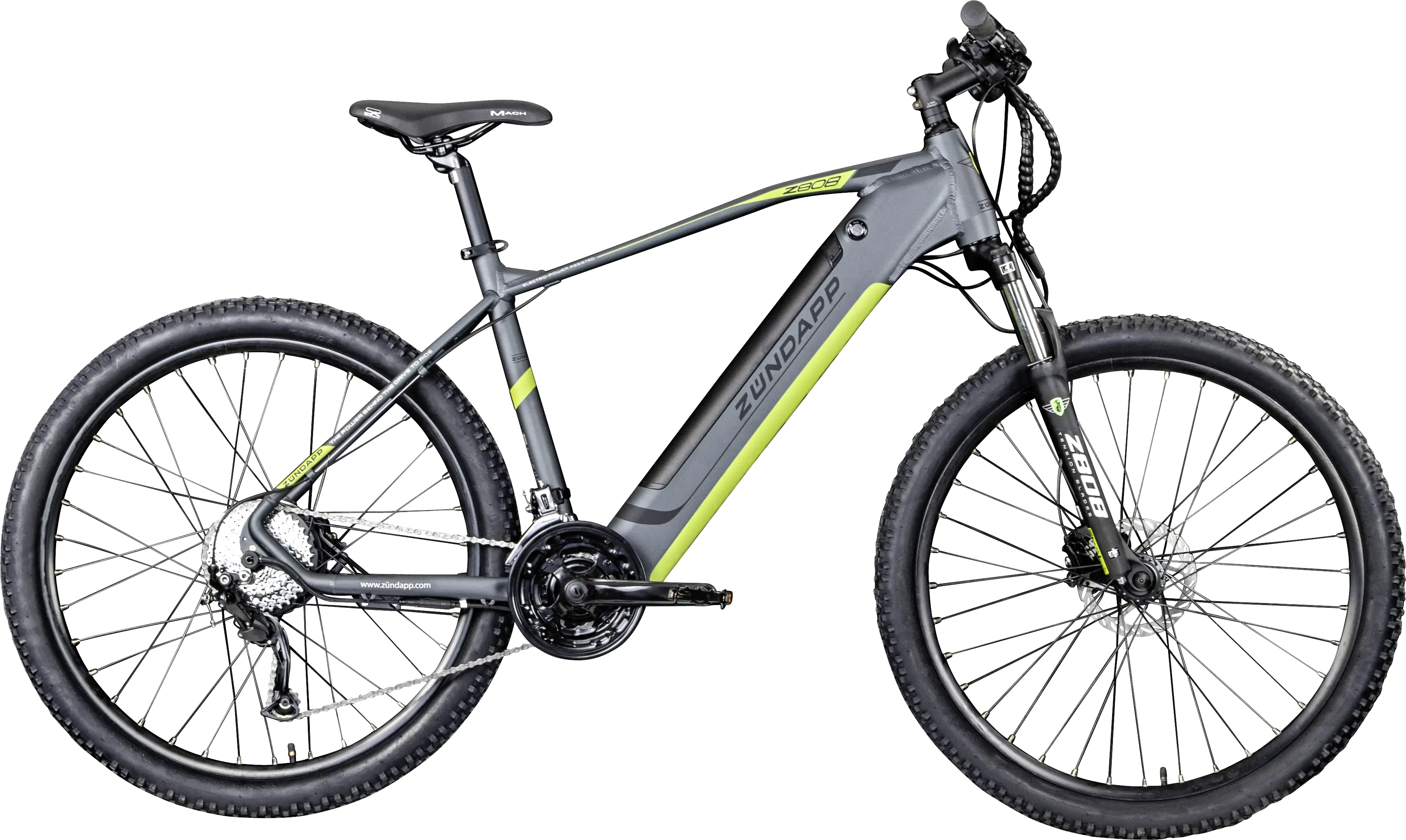 Zündapp E-Bike MTB Z808 27,5 Zoll 10-Gang 550 Wh schwarz grün