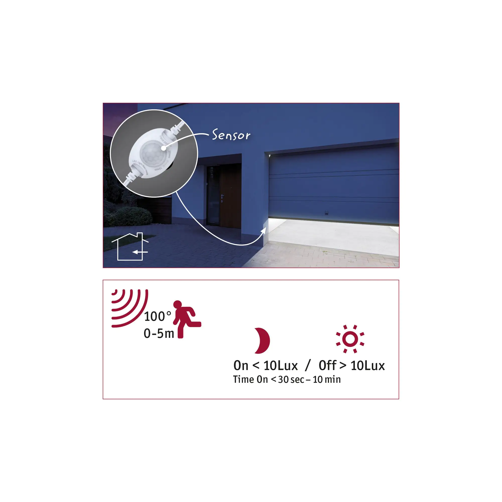 Paulmann MaxLED Night PIR Sensor weiß