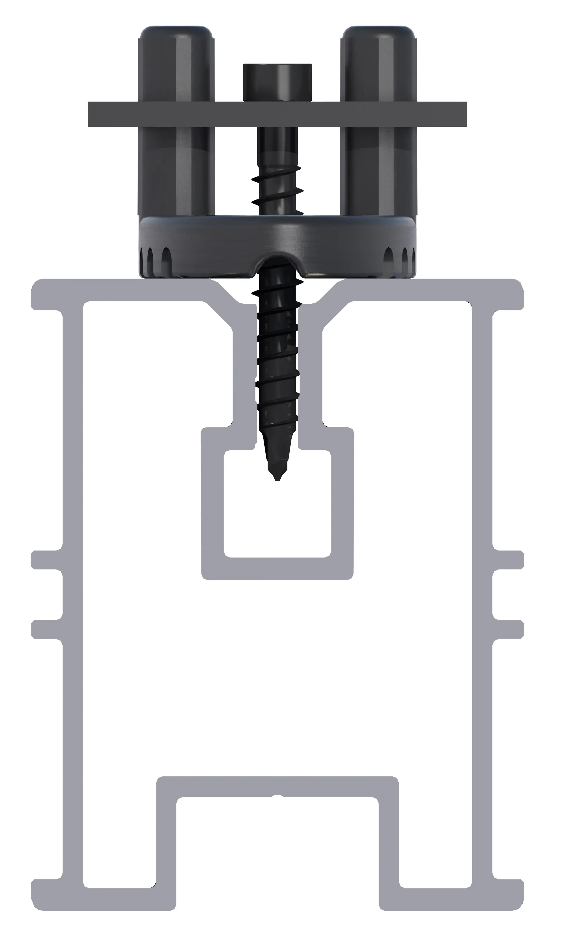 HSI Terra Deckclip mit Klemmplatte inkl. Schrauben für Terrassendiele - 20 Stück
