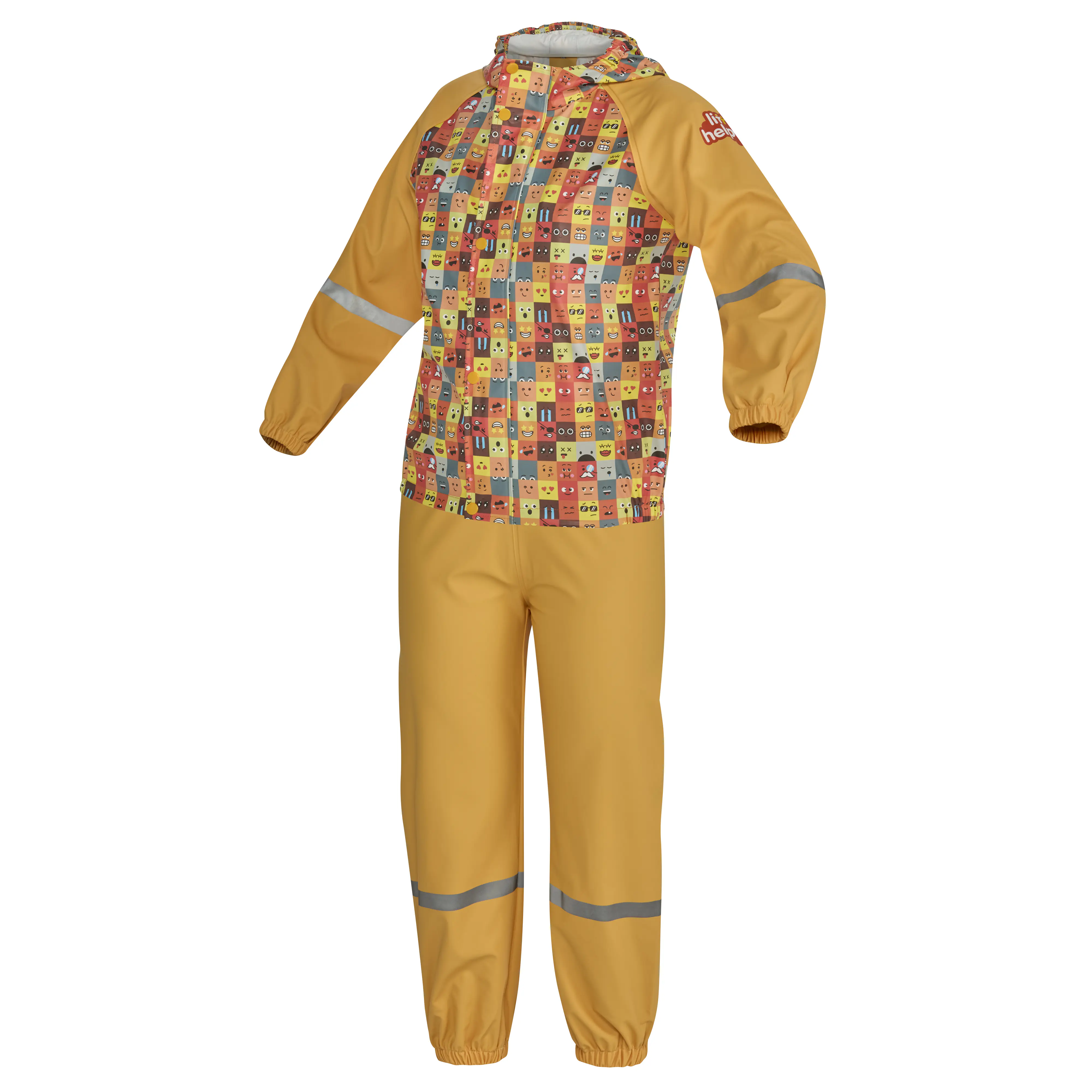 Gebol Regenhose Little Helpers Emoji orange