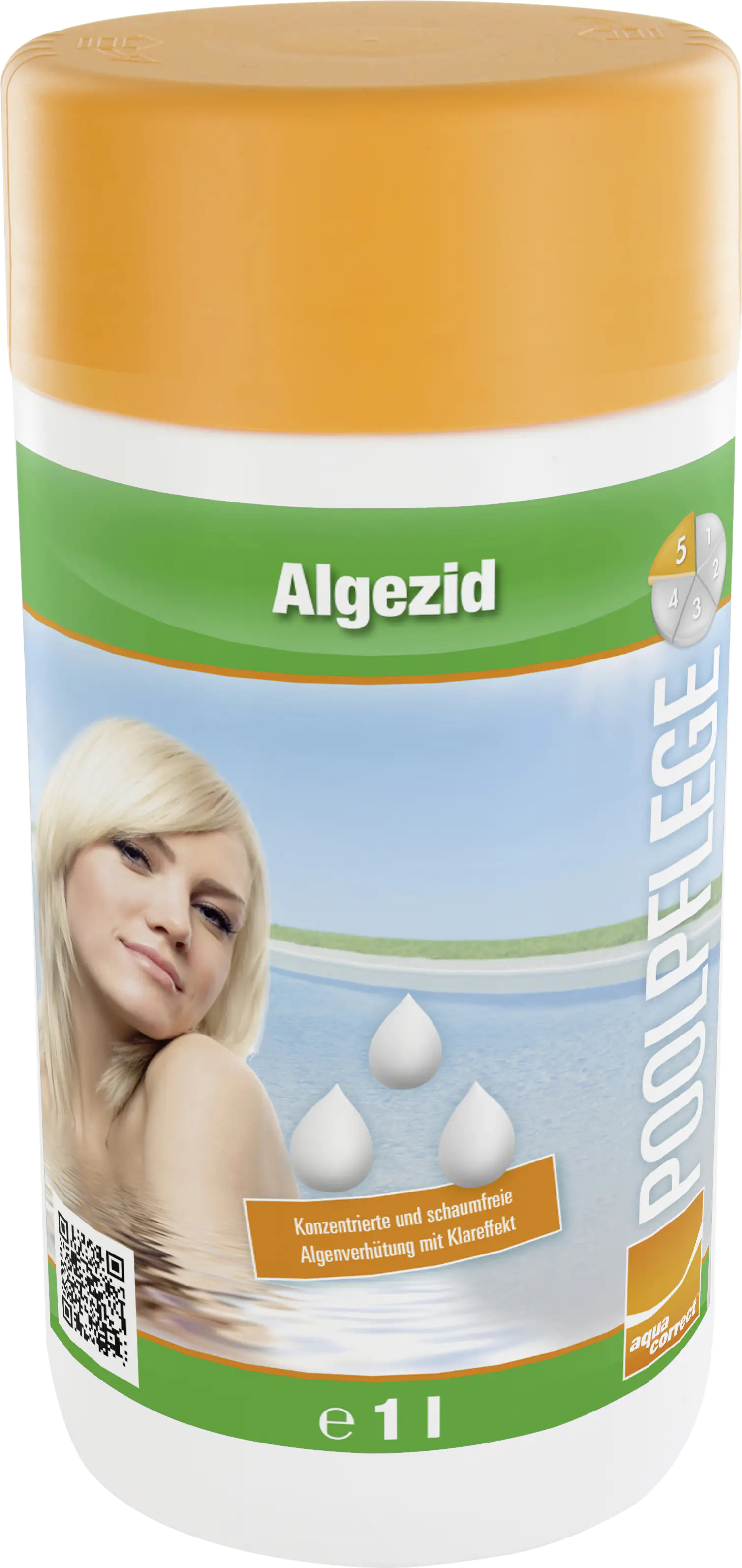 Steinbach Poolpflege Algezid 1 L, Algenverhütung, flüssig