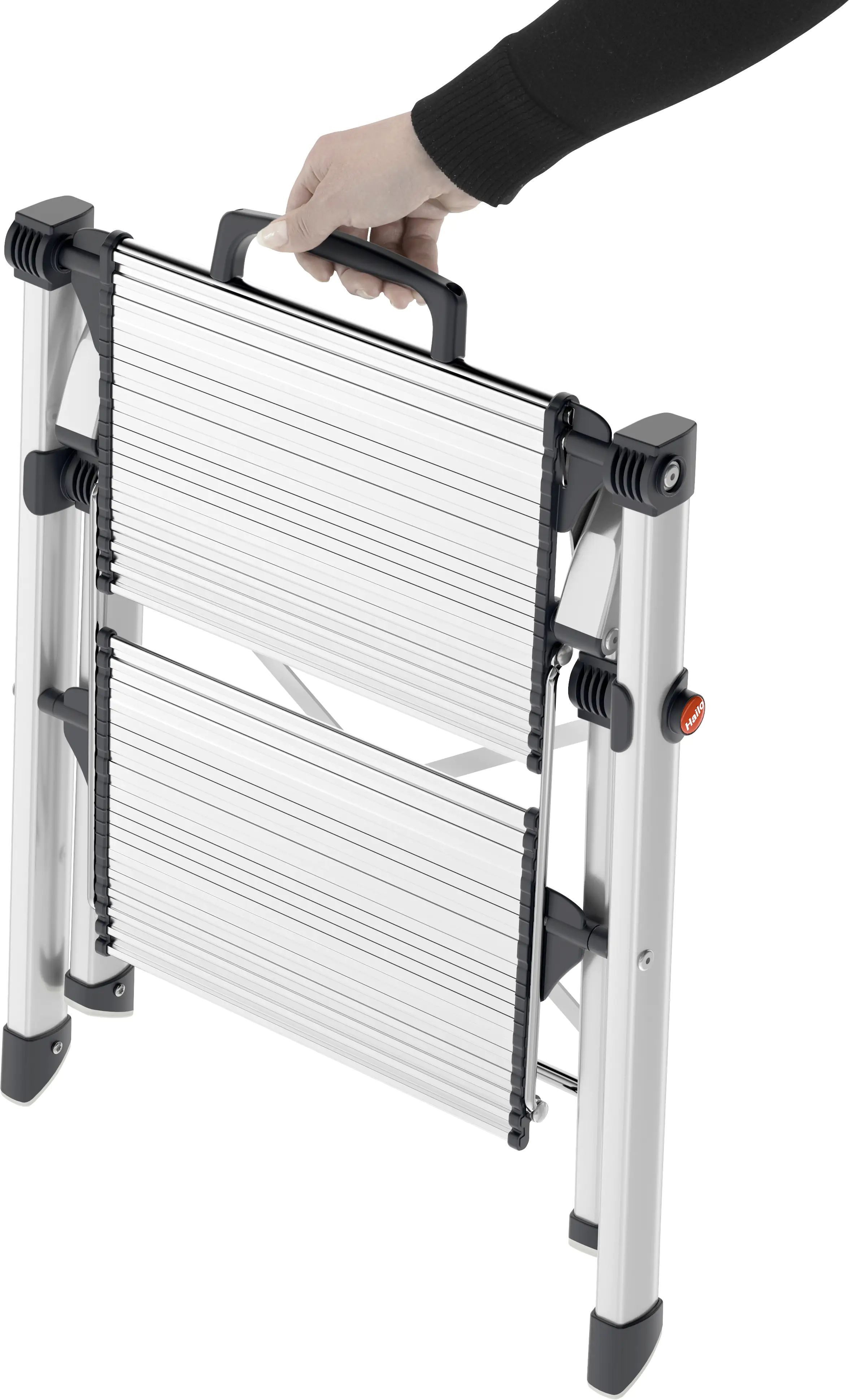 Hailo Aluminium-Komfort-Trittleiter MK80 ComfortLine 2,44 m