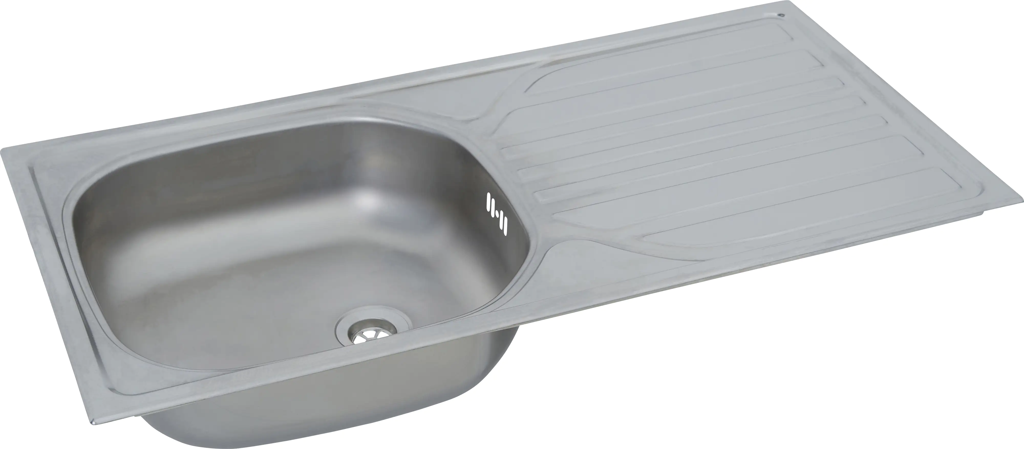 respekta Einbauspüle Edelstahl 860 x 435 mm SPÜLE8x4SET 860 x 435 mm