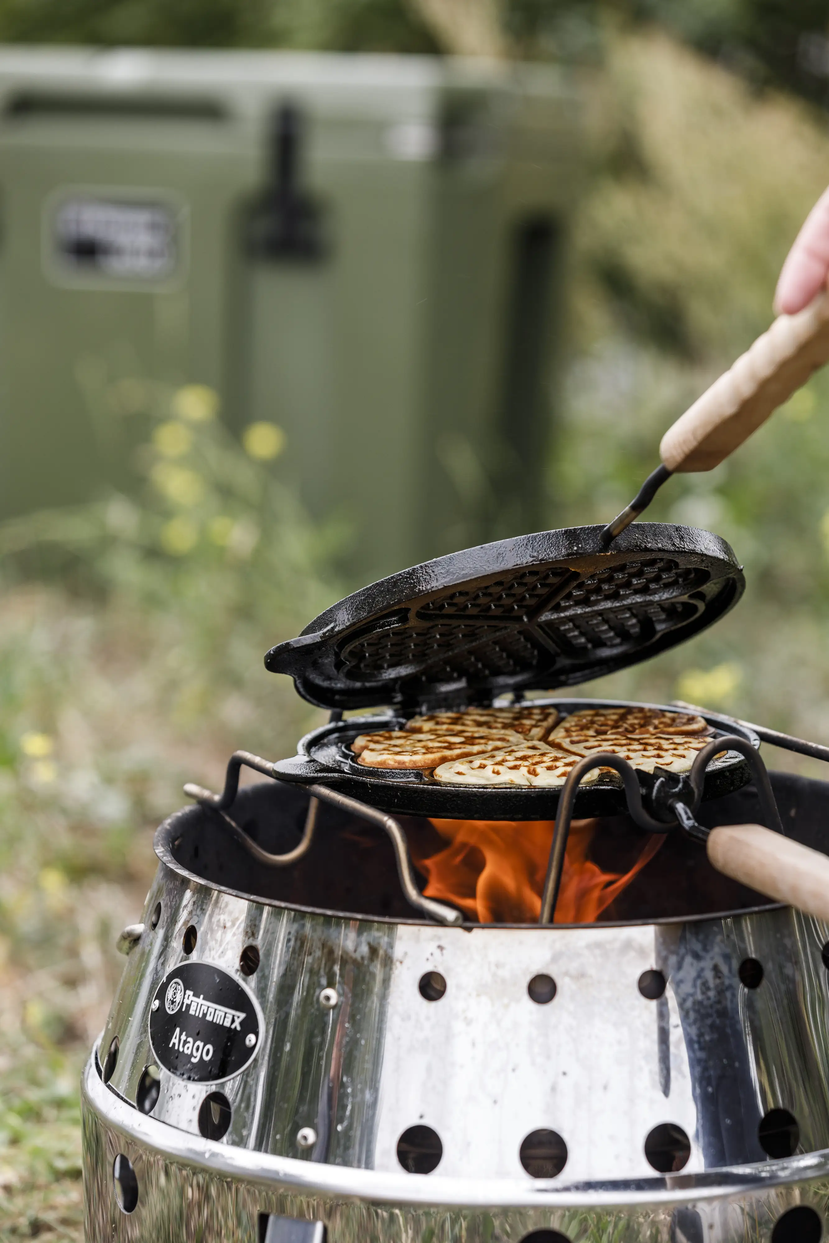 Petromax Waffeleisen zum Wenden