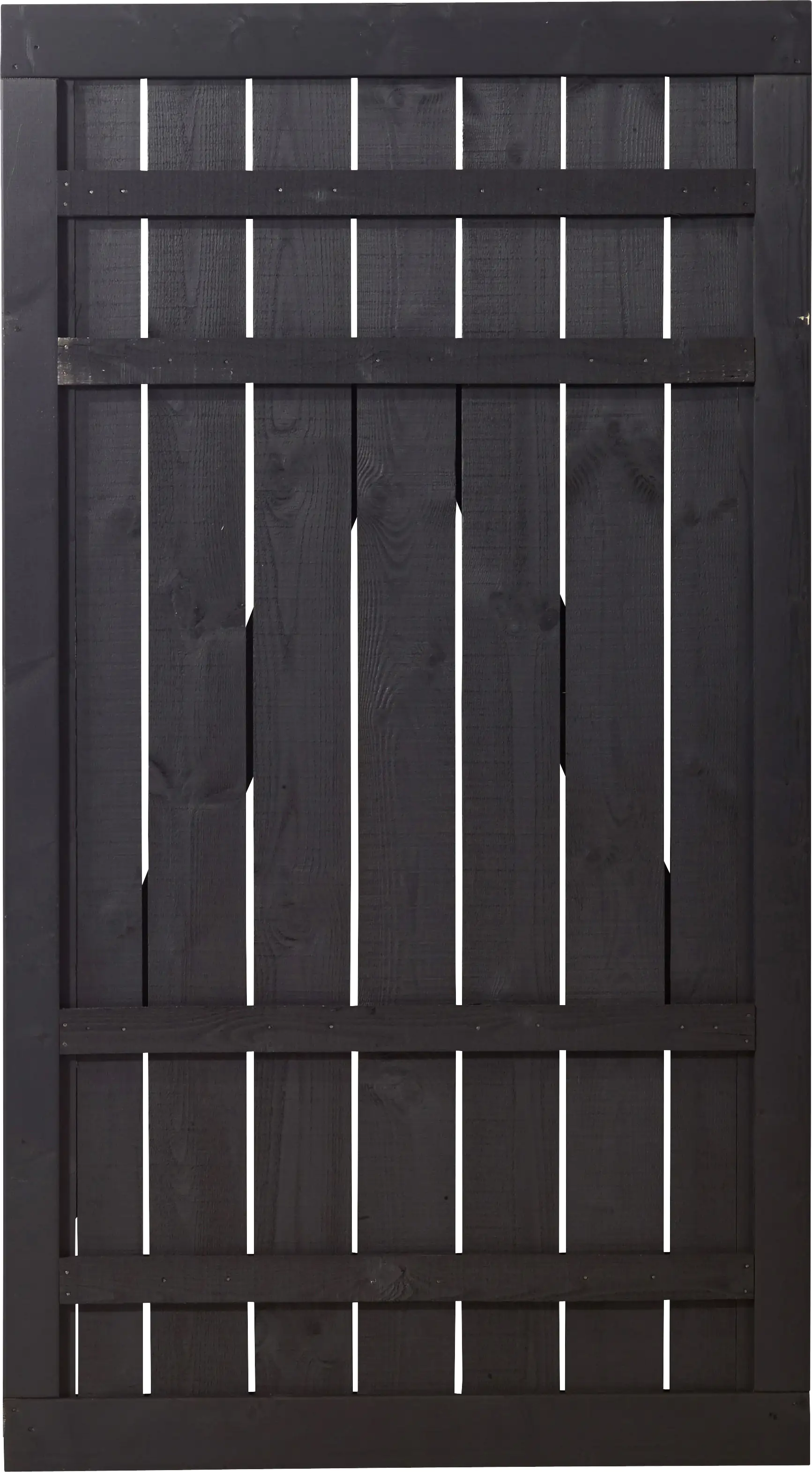 Plus Zauntür Rustik 100 x 180 cm schwarz