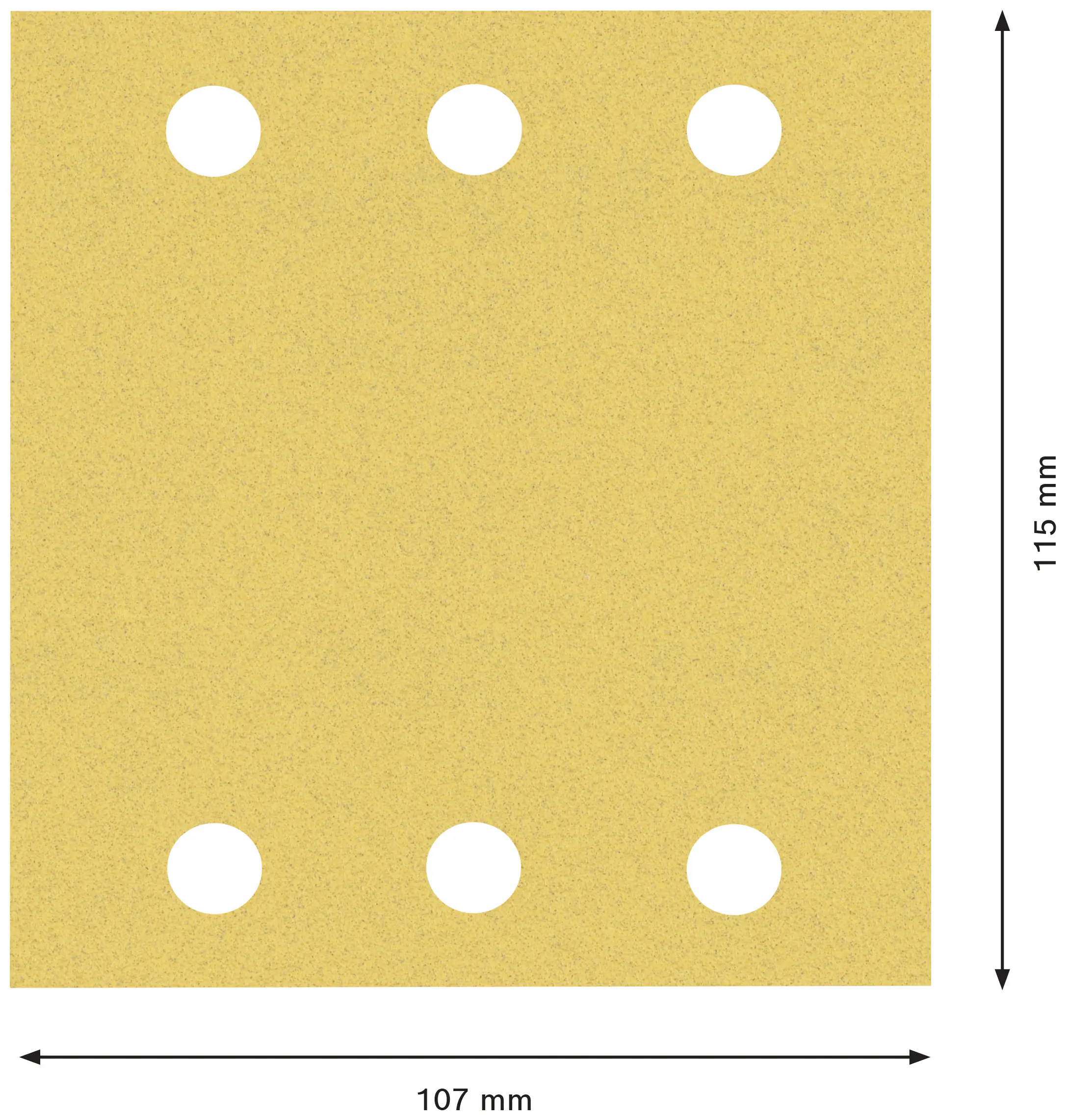 Bosch Expert Schleifpapier C470 115 x 107 mm G 120 10 Stück