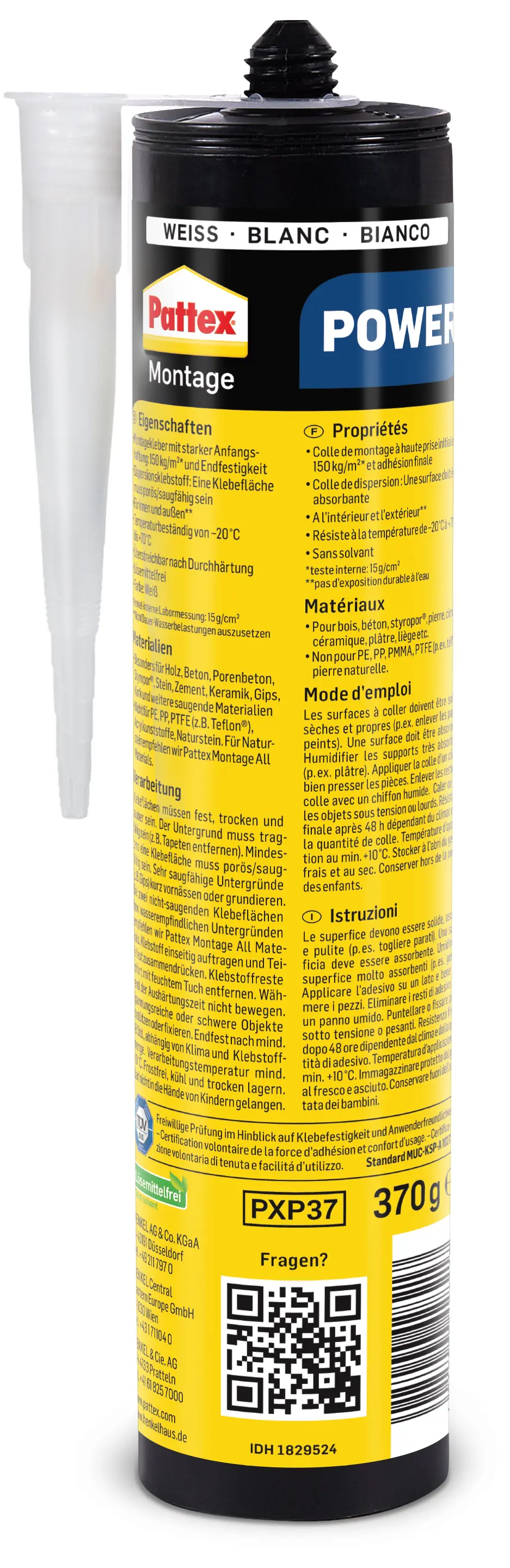 Pattex Montagekleber Power 3 x 370 g