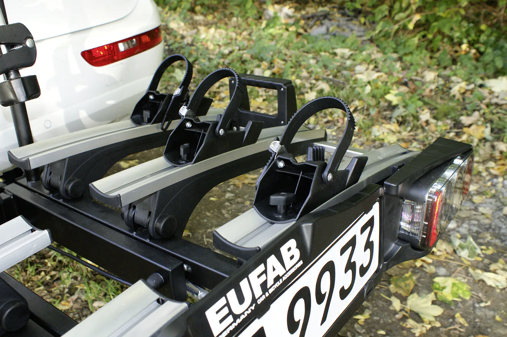 EUFAB Fahrradheckträger Premium III für 3 Fahrräder abklappbar