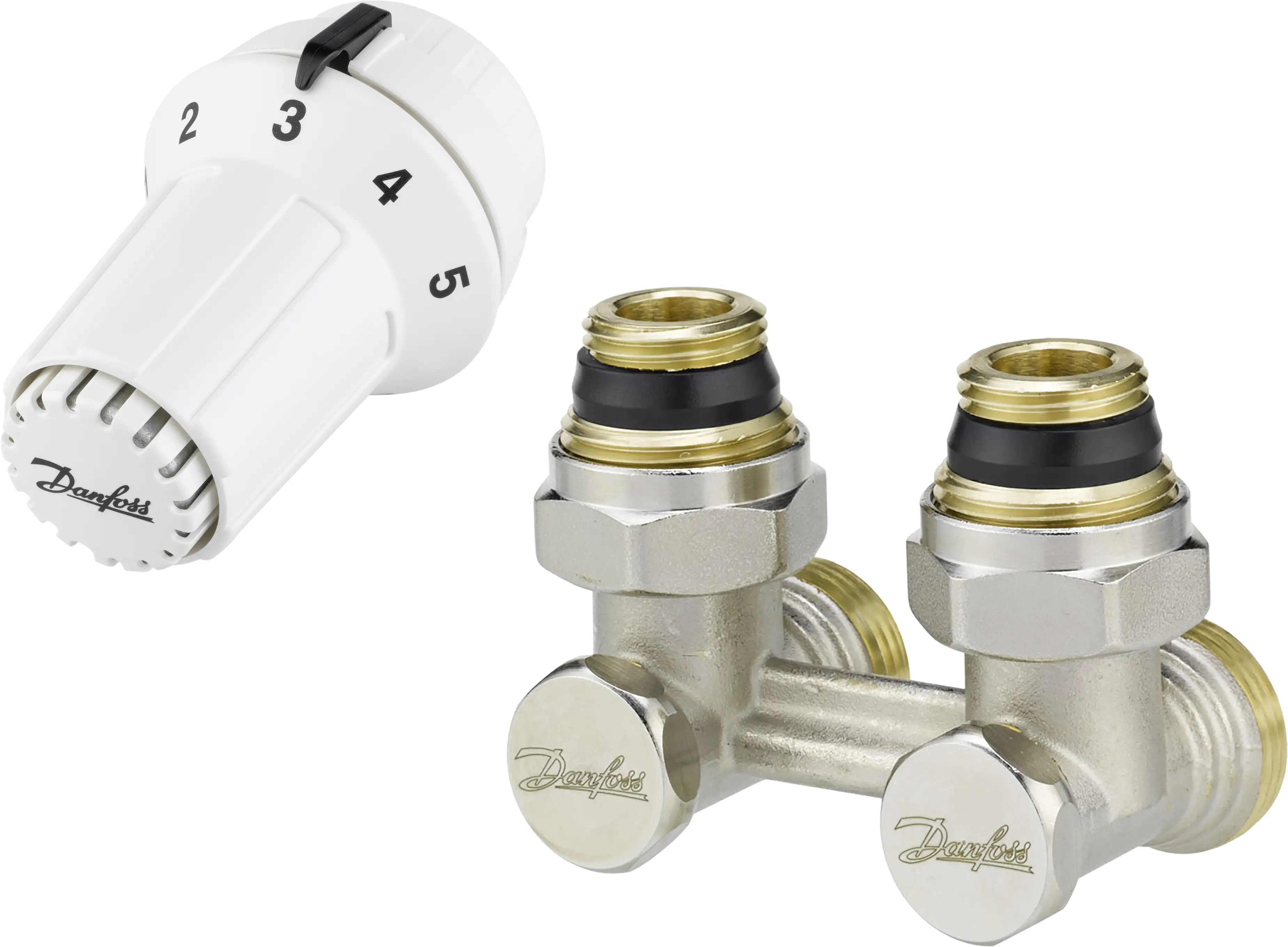 Danfoss Thermostat-Set Hahnblock Home RAS-C RLV-KS 1/2" Eckform