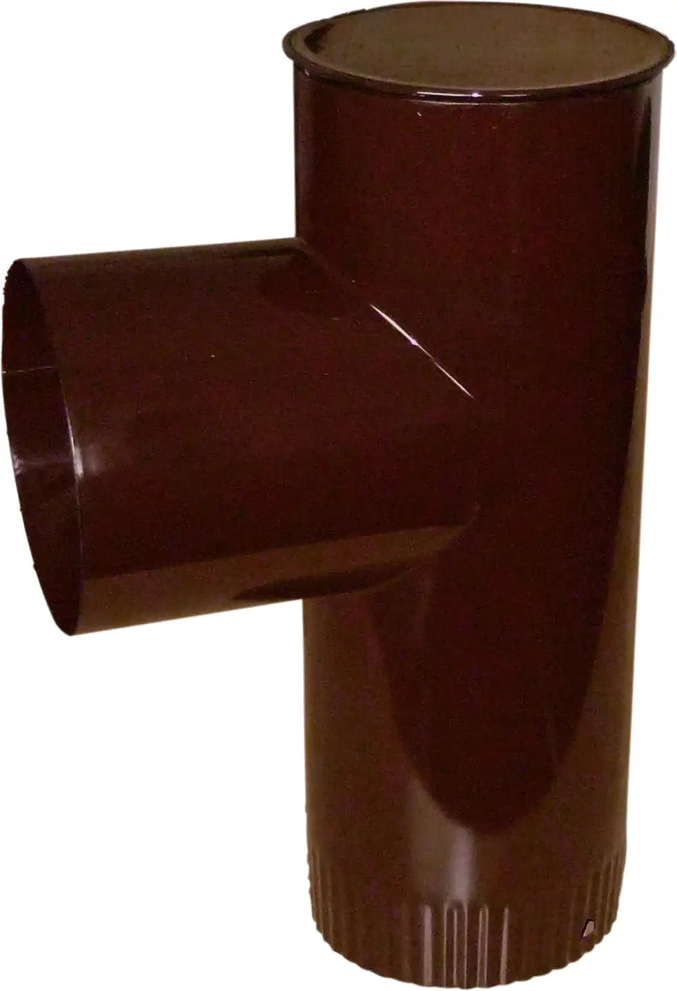 FireFix Ofenrohr Kapselknie Ø 120 mm, braun emailliert