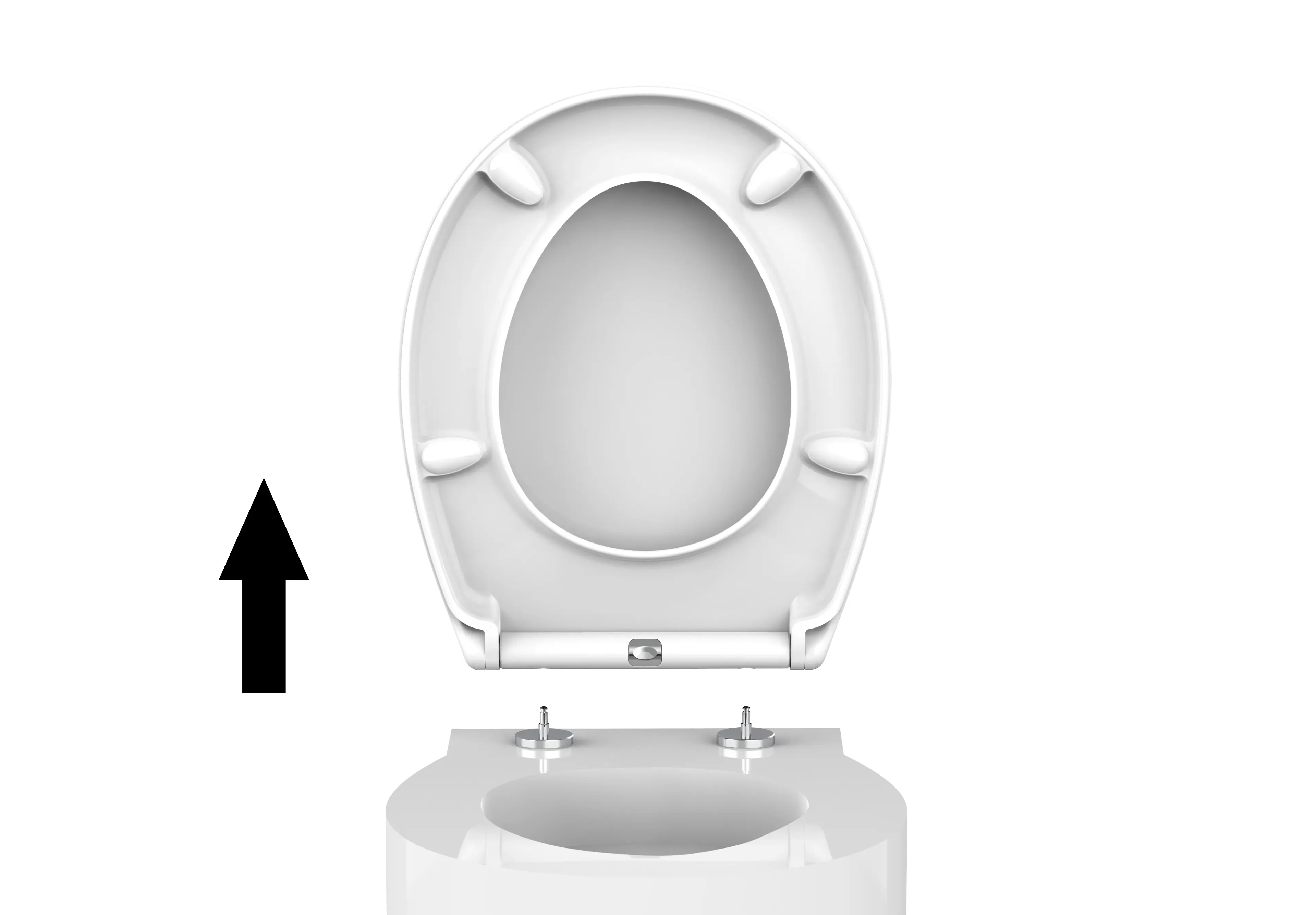 Primaster WC-Sitz mit Absenkautomatik Tiago weiß