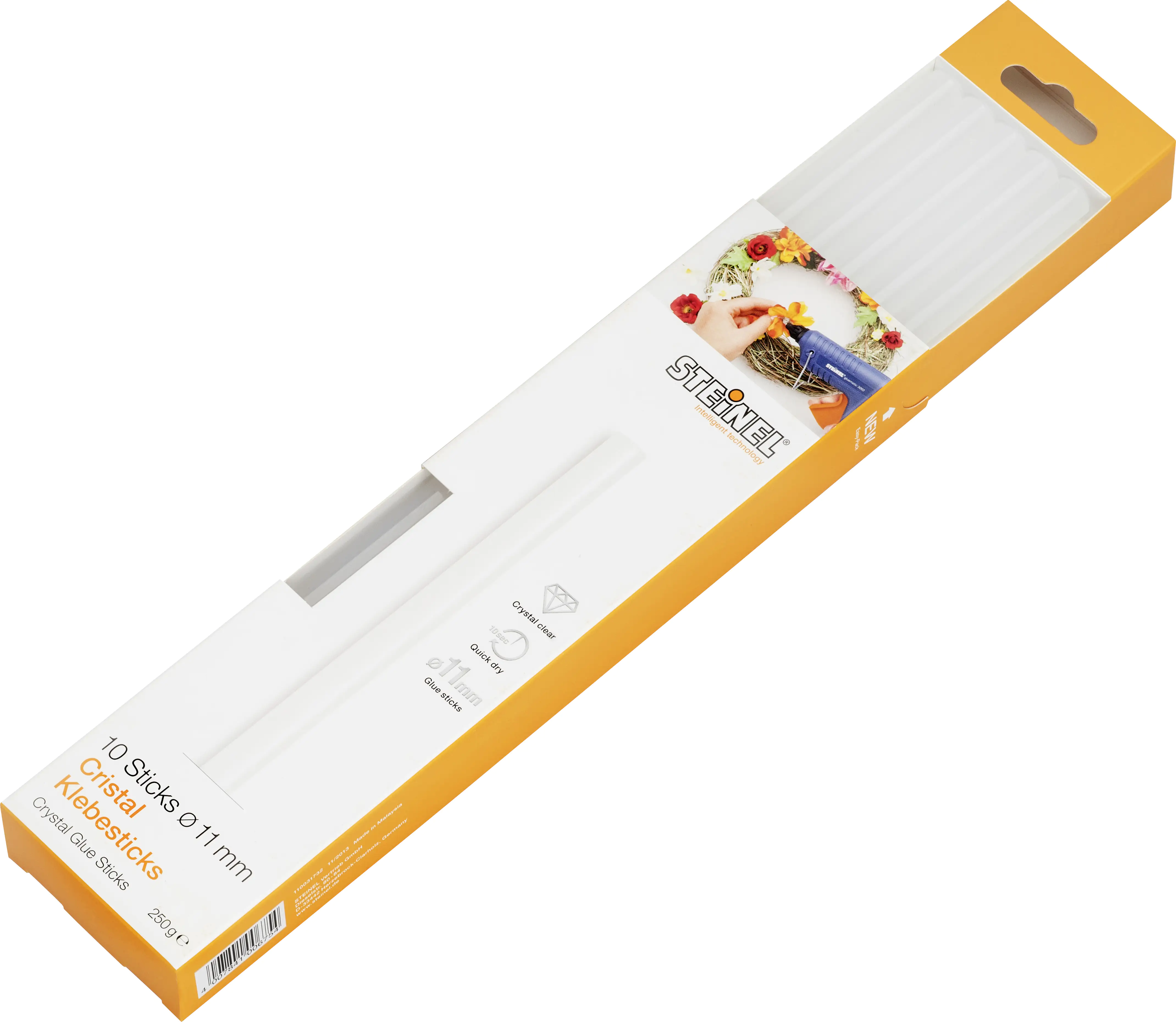 Steinel Klebesticks Ø 11 mm, klar (Cristal), 10 Stück