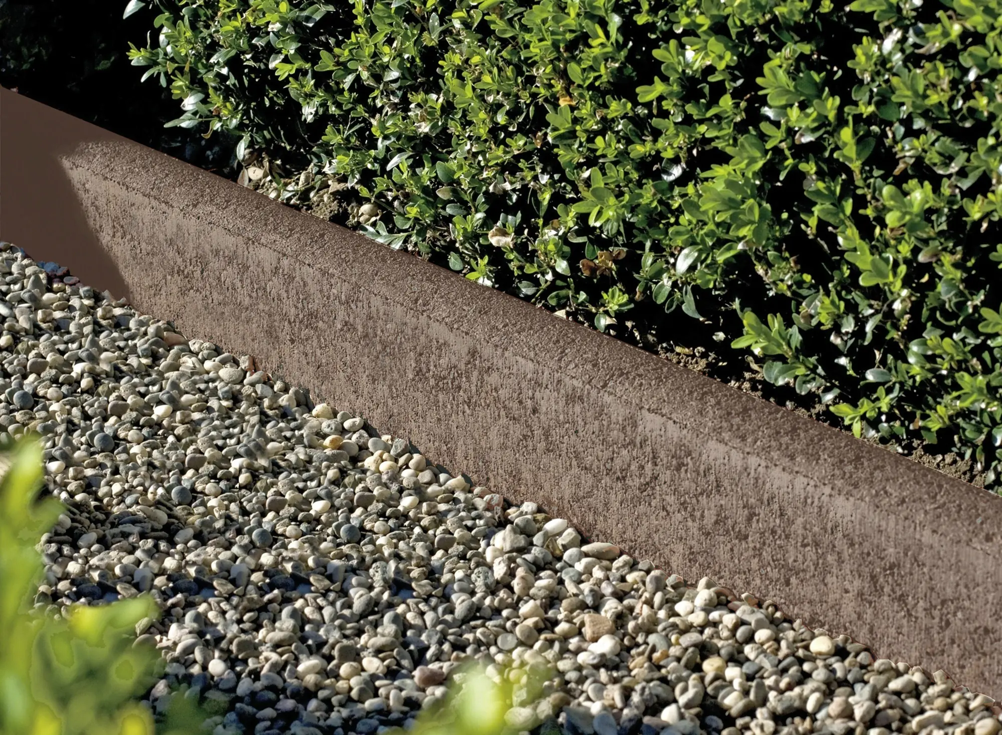 Kann Randstein mit Nut- und Feder 100 x 30 x 5 cm braun