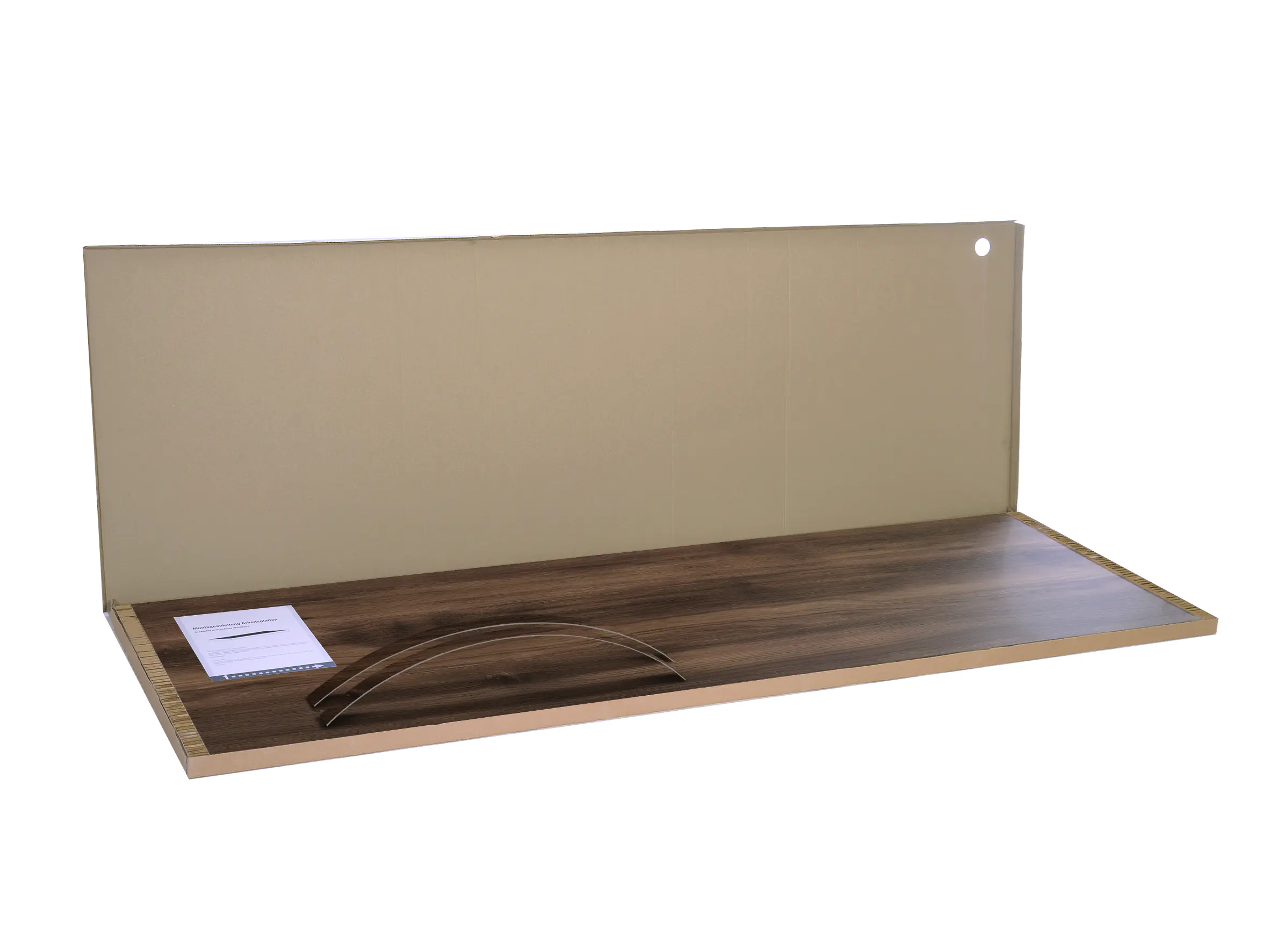 Kronoflooring Arbeitsplatte Ristretto Baroque Oak 186 x 63,5 x 3,8 cm dunkelbraun