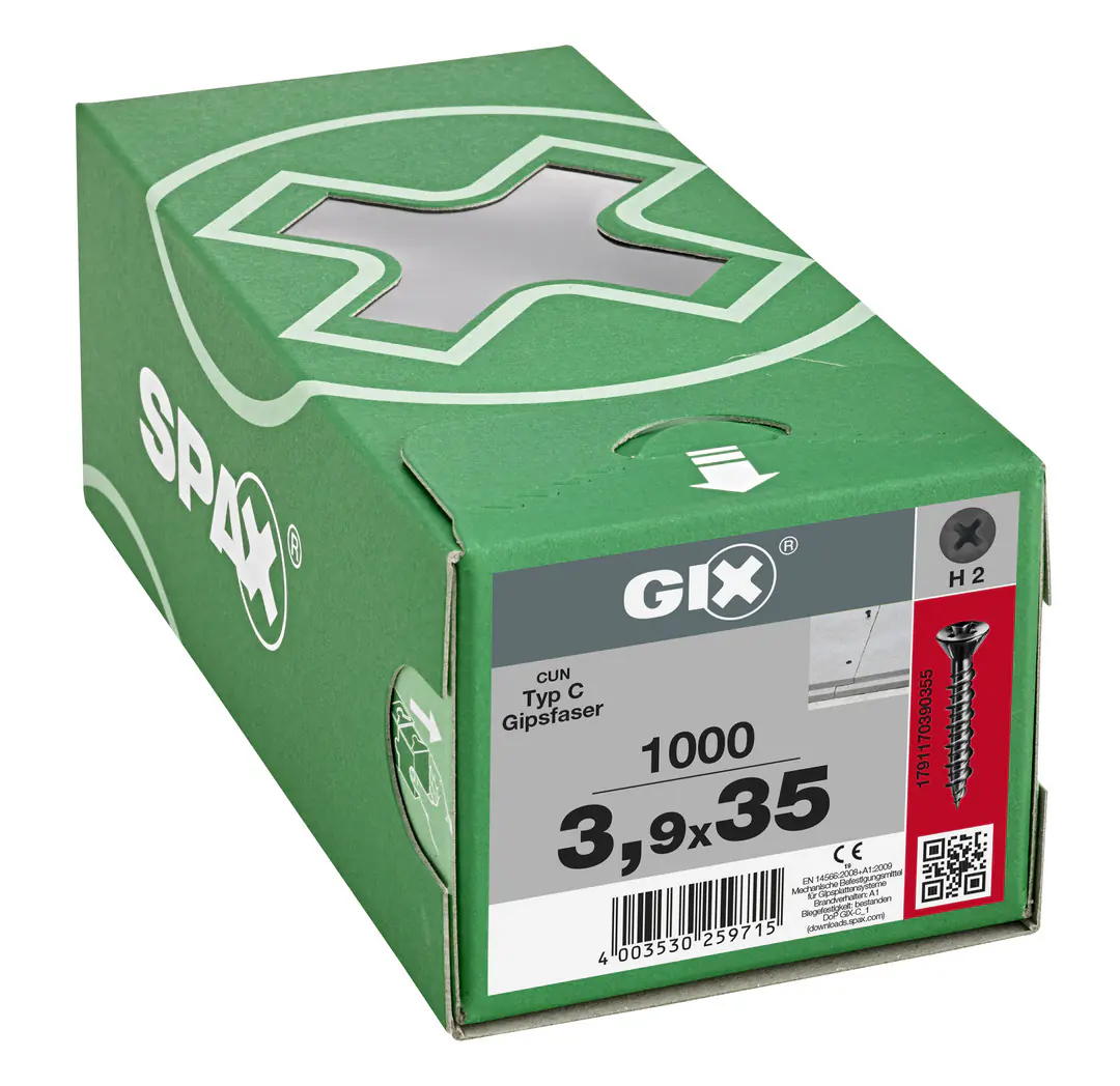 Spax Trockenbauschrauben 3.9 x 35 mm PH 2 Trompetenkopf - 1000 Stk.