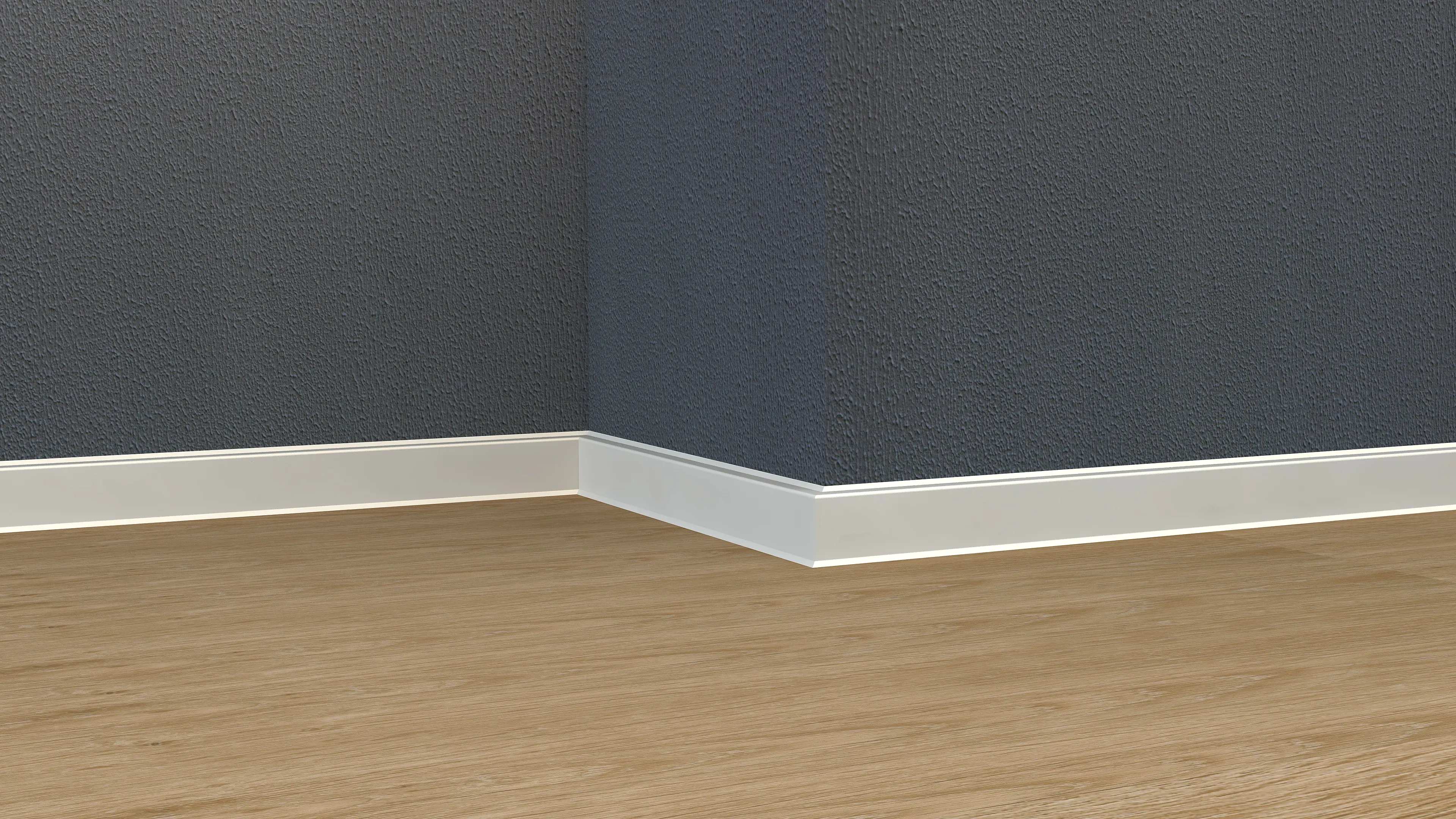 Neuhofer Fußleiste MDF 240 cm x 40 x 13 mm weiß 