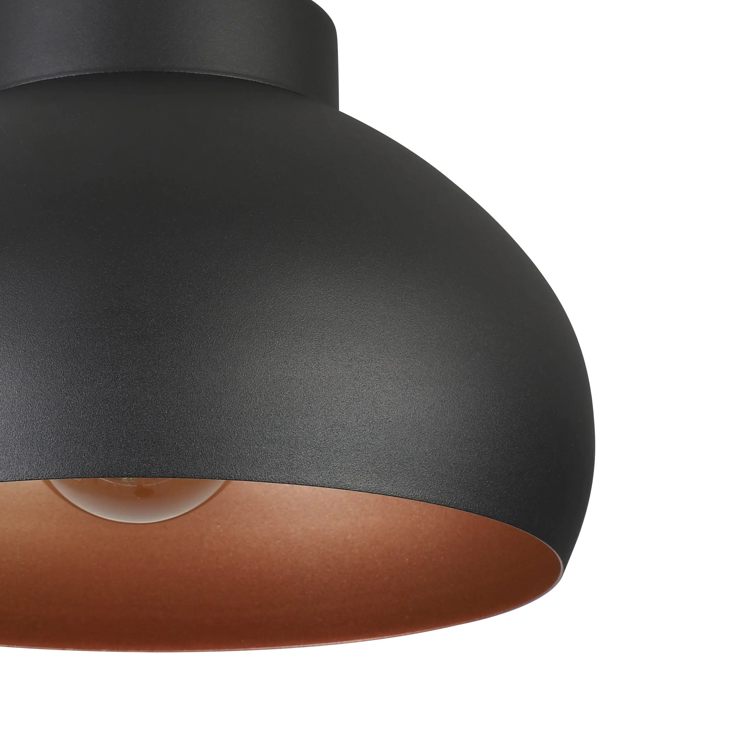 Eglo Deckenleuchte Mogano 2 schwarz kupfer Ø 28 cm